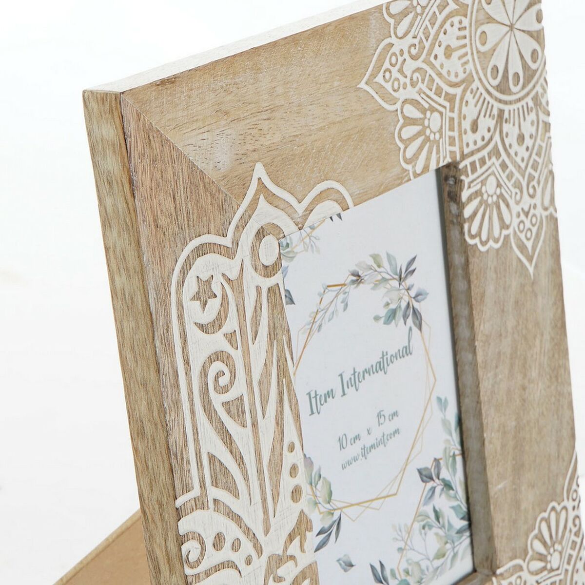 Фото рамка DKD Home Decor Коричневый Деревянный Пластик Древесина манго Индиец 20 x 2 x 25,5 cm-2
