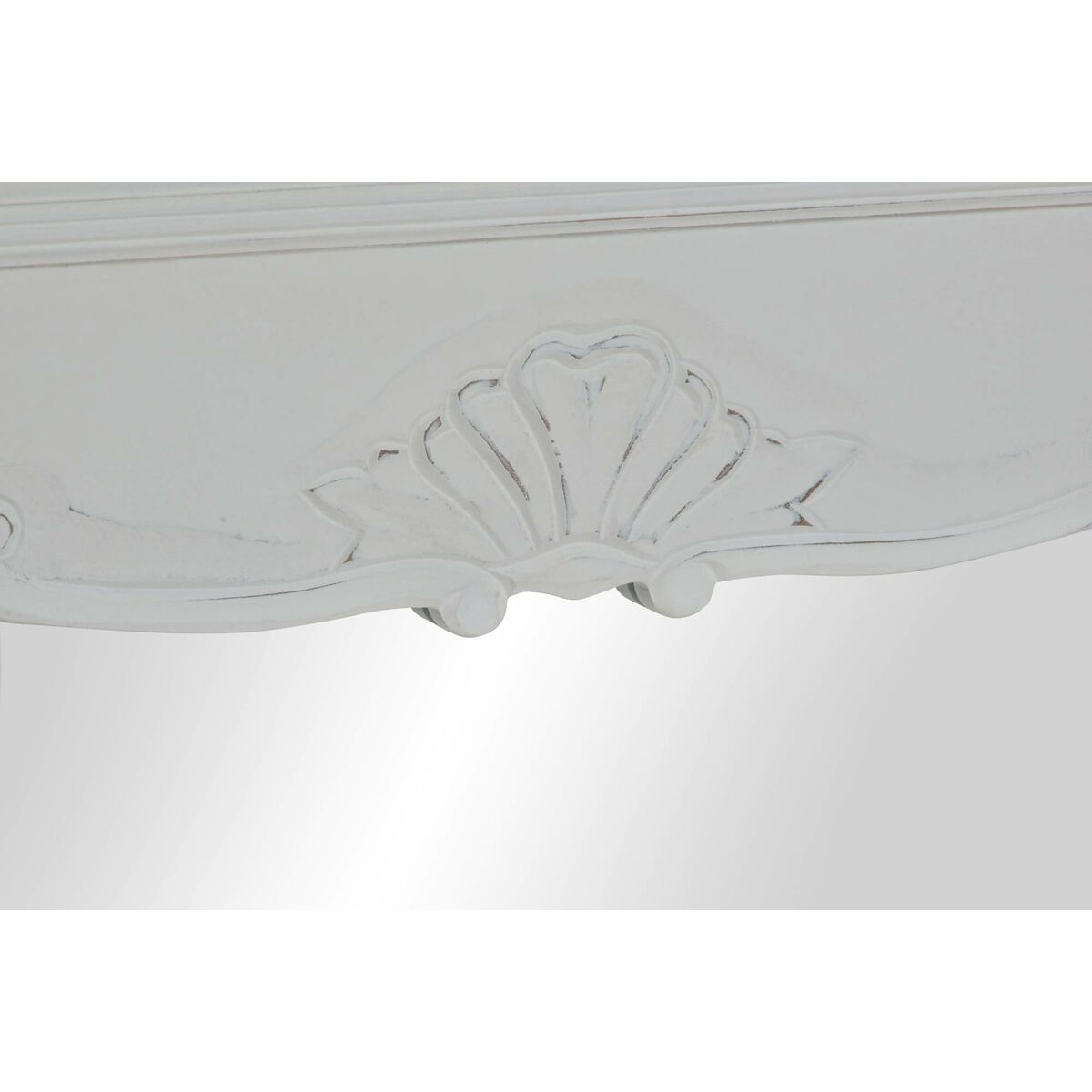 Wall mirror DKD Home Decor White Wooden Natural 105 x 64 x 4.5 cm-3