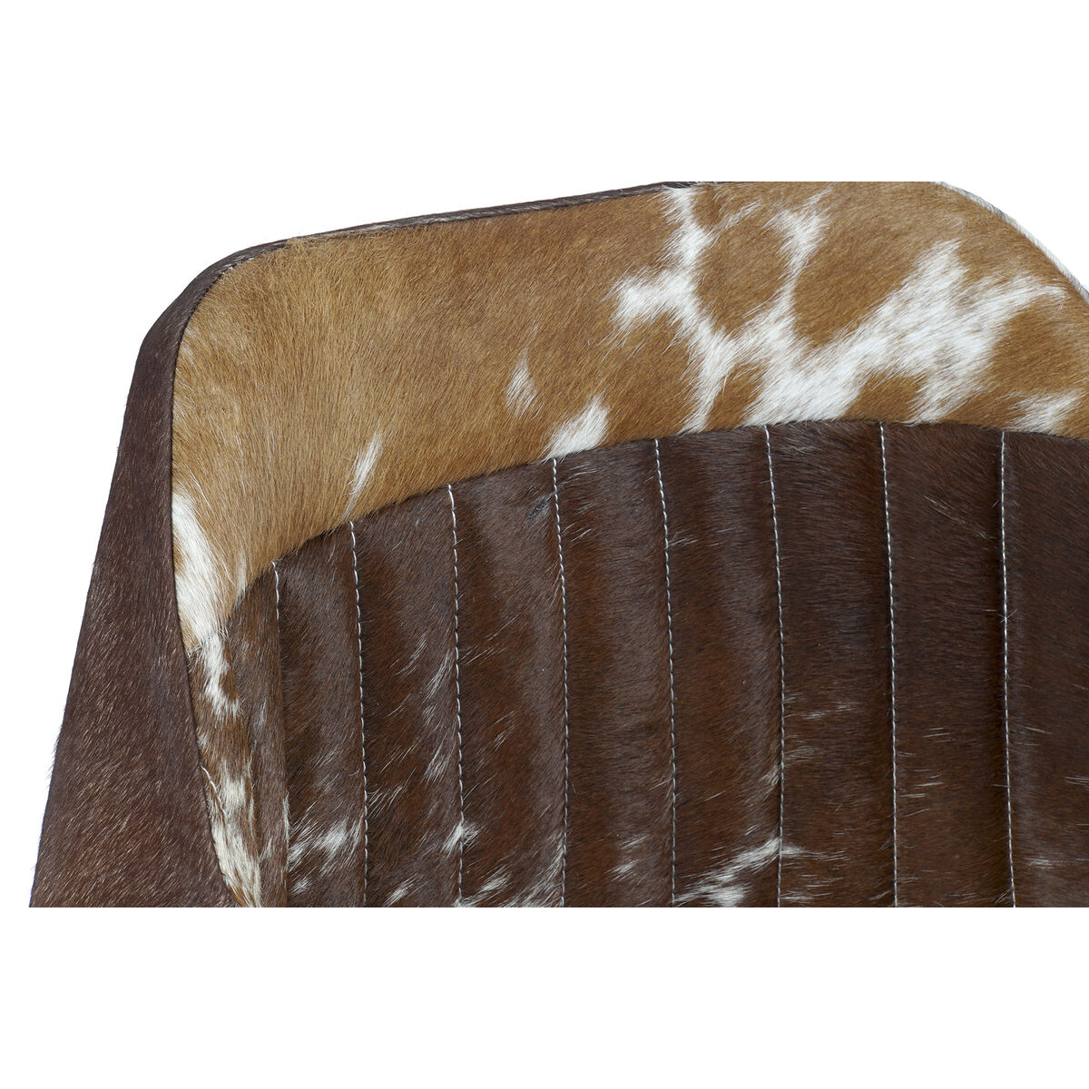 Обеденный стул DKD Home Decor 8424001623532 Белый Коричневый Чёрный Разноцветный Кожа Металл 61 x 53 x 81,5 cm-2