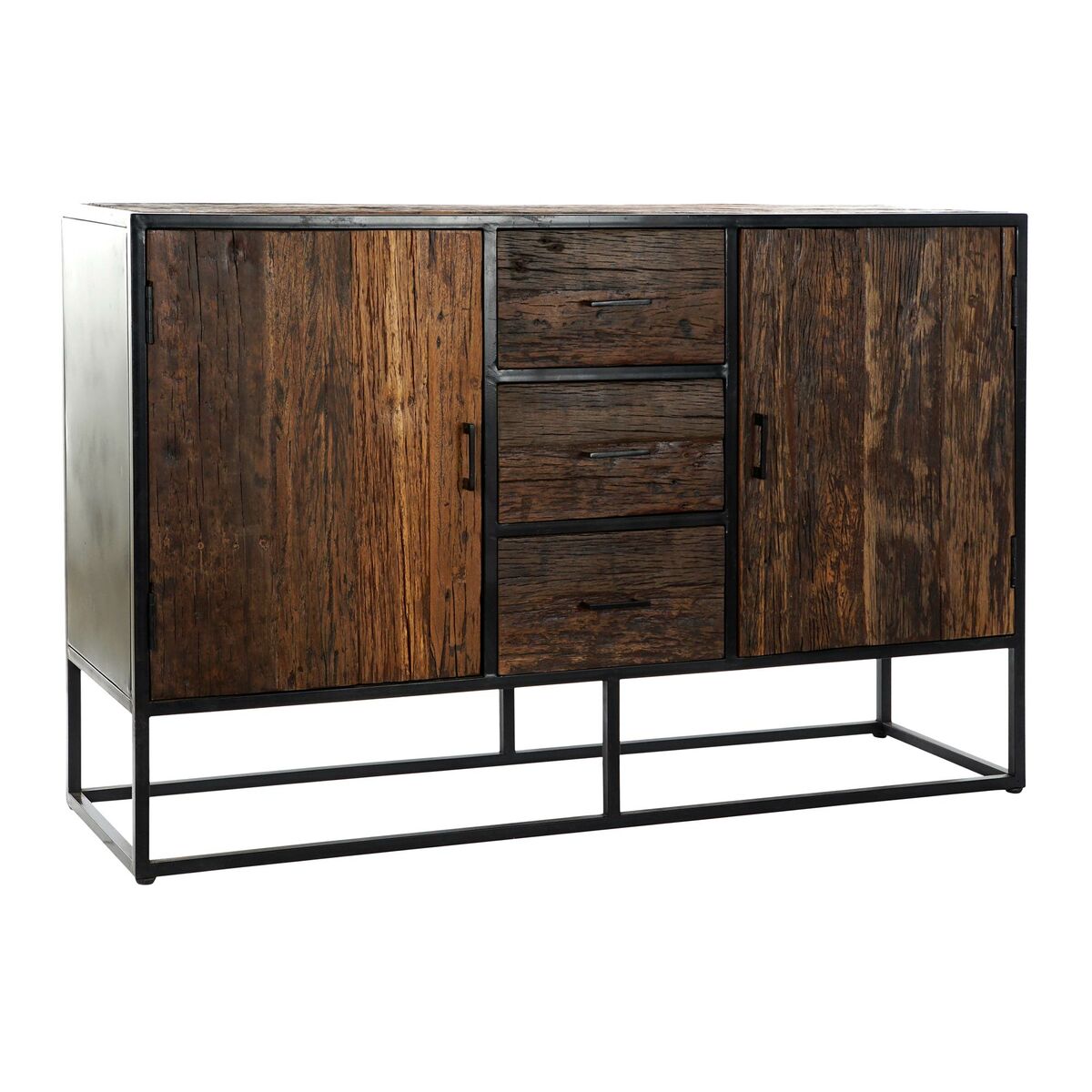 Gerät DKD Home Decor Holz Metall Holz Mango (140 x 43 x 91 cm)-4