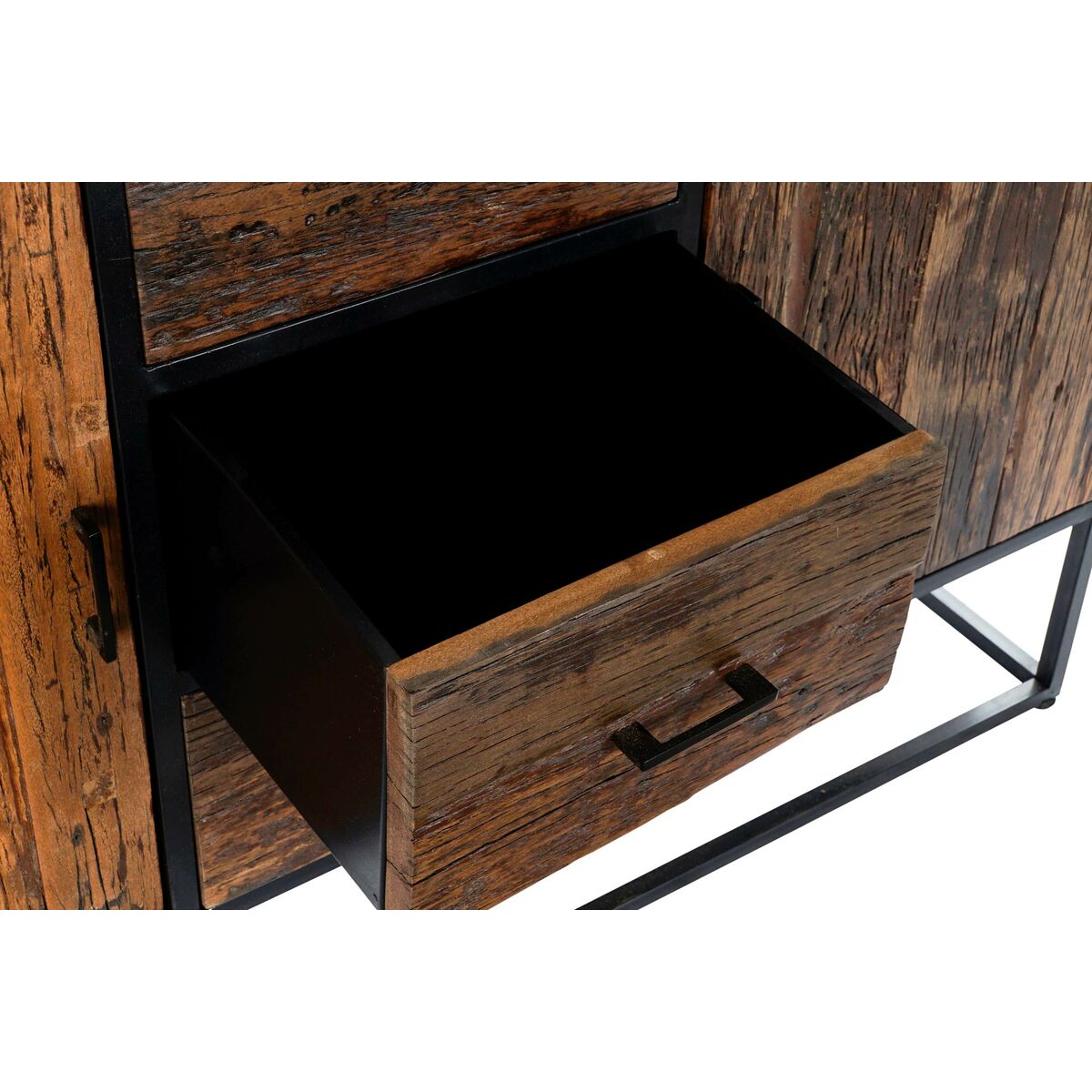 Gerät DKD Home Decor Holz Metall Holz Mango (140 x 43 x 91 cm)-6