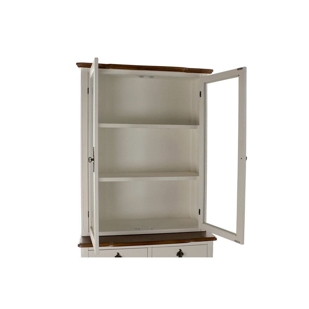 Display stand DKD Home Decor 86 x 40 x 198 cm Glass White Plastic Multicolored Dark Brown-6