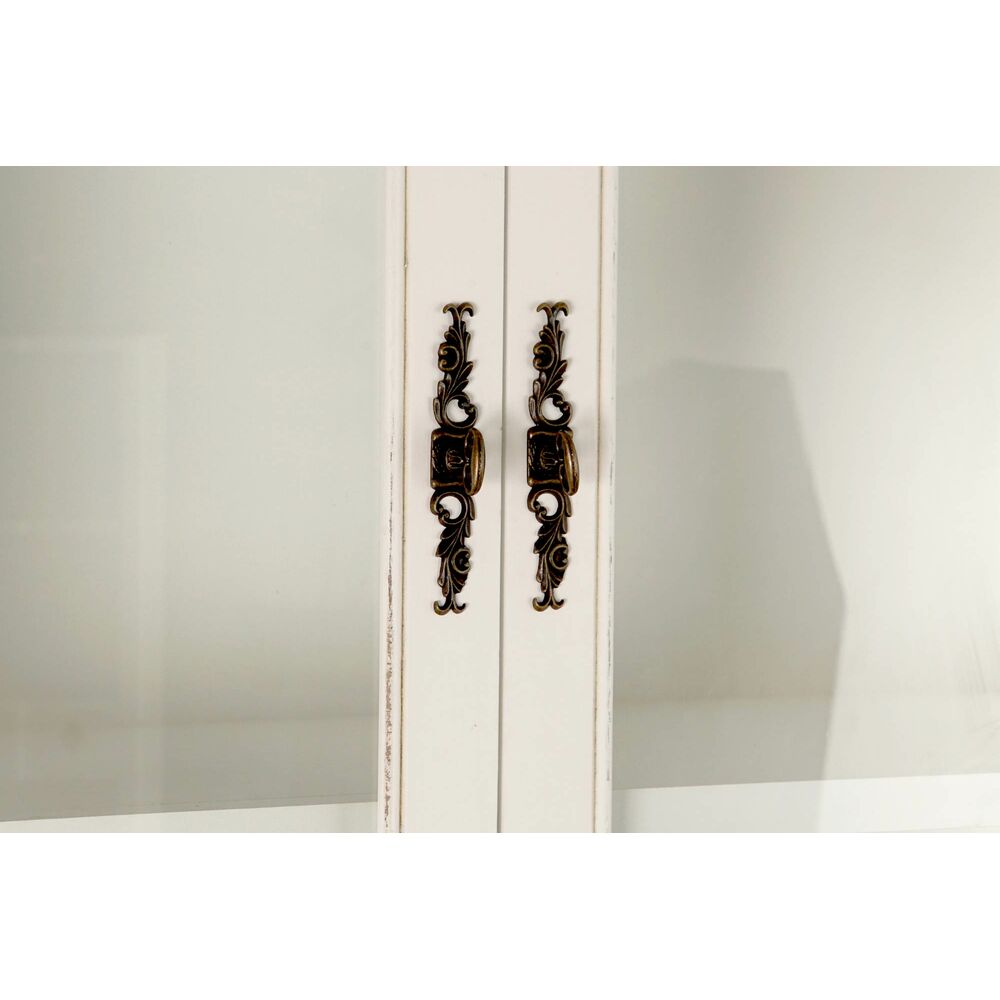 Display stand DKD Home Decor 86 x 40 x 198 cm Glass White Plastic Multicolored Dark Brown-7