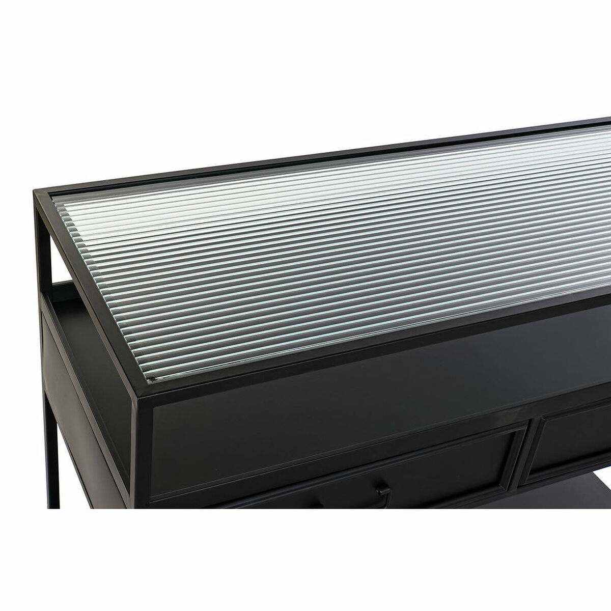 Pedestal DKD Home Decor 8424001831364 Black Multicolored Metal Glass 100 x 40 x 76 cm-2