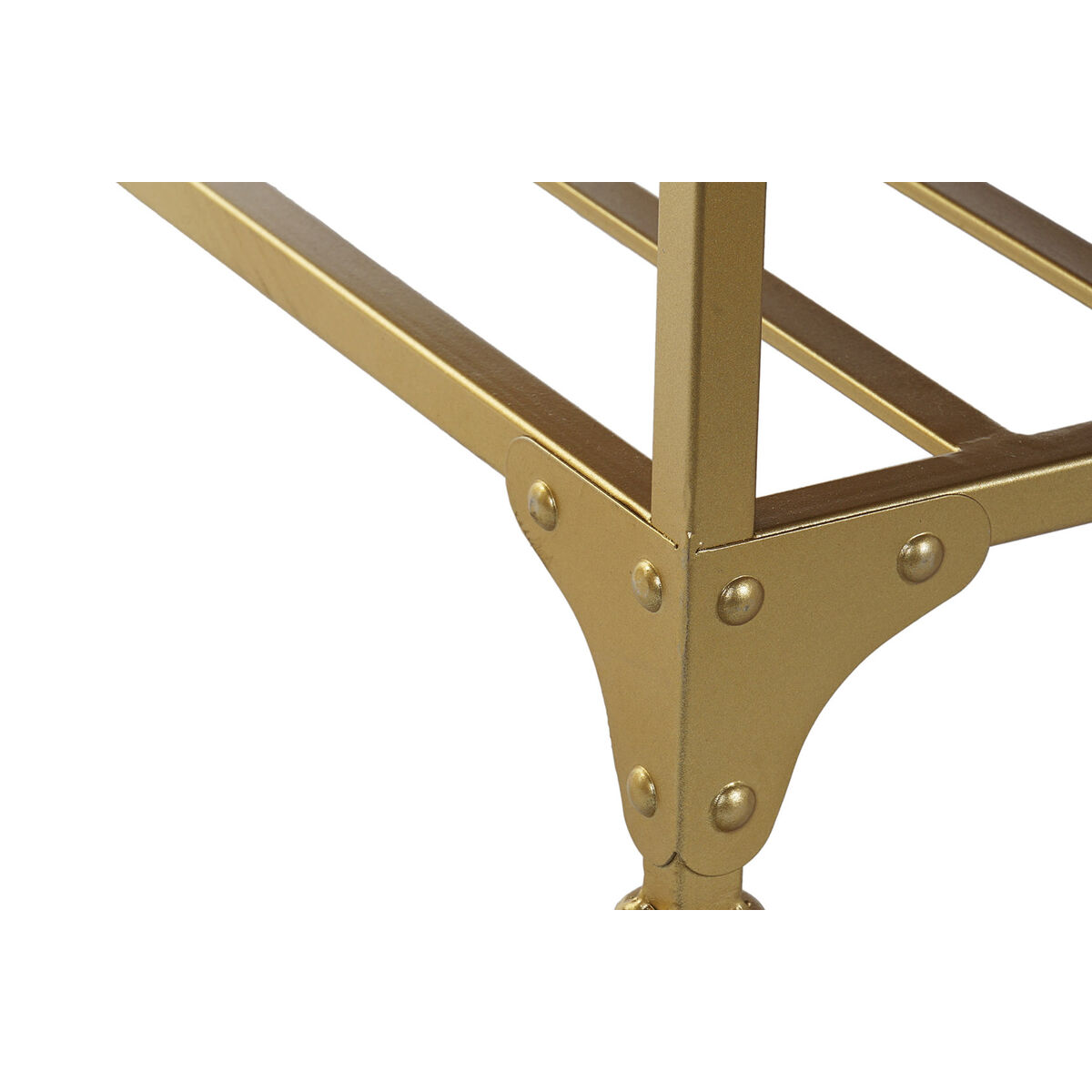 Банкетка DKD Home Decor 8424001851096 Серый Разноцветный Позолоченный Металл 100 x 48 x 48 cm-3