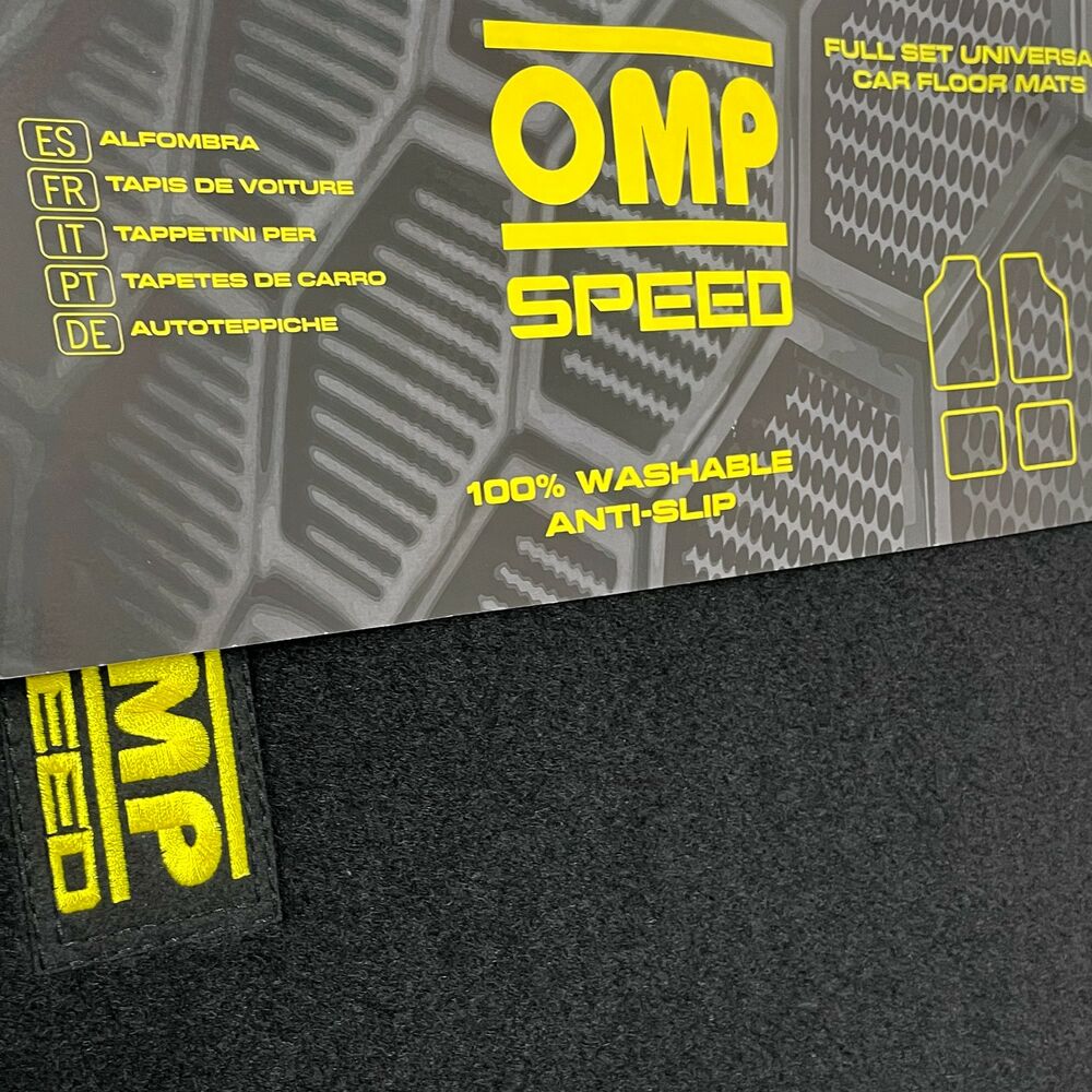 Автомобильный коврик OMP SPEED Универсальный Жёлтый-3