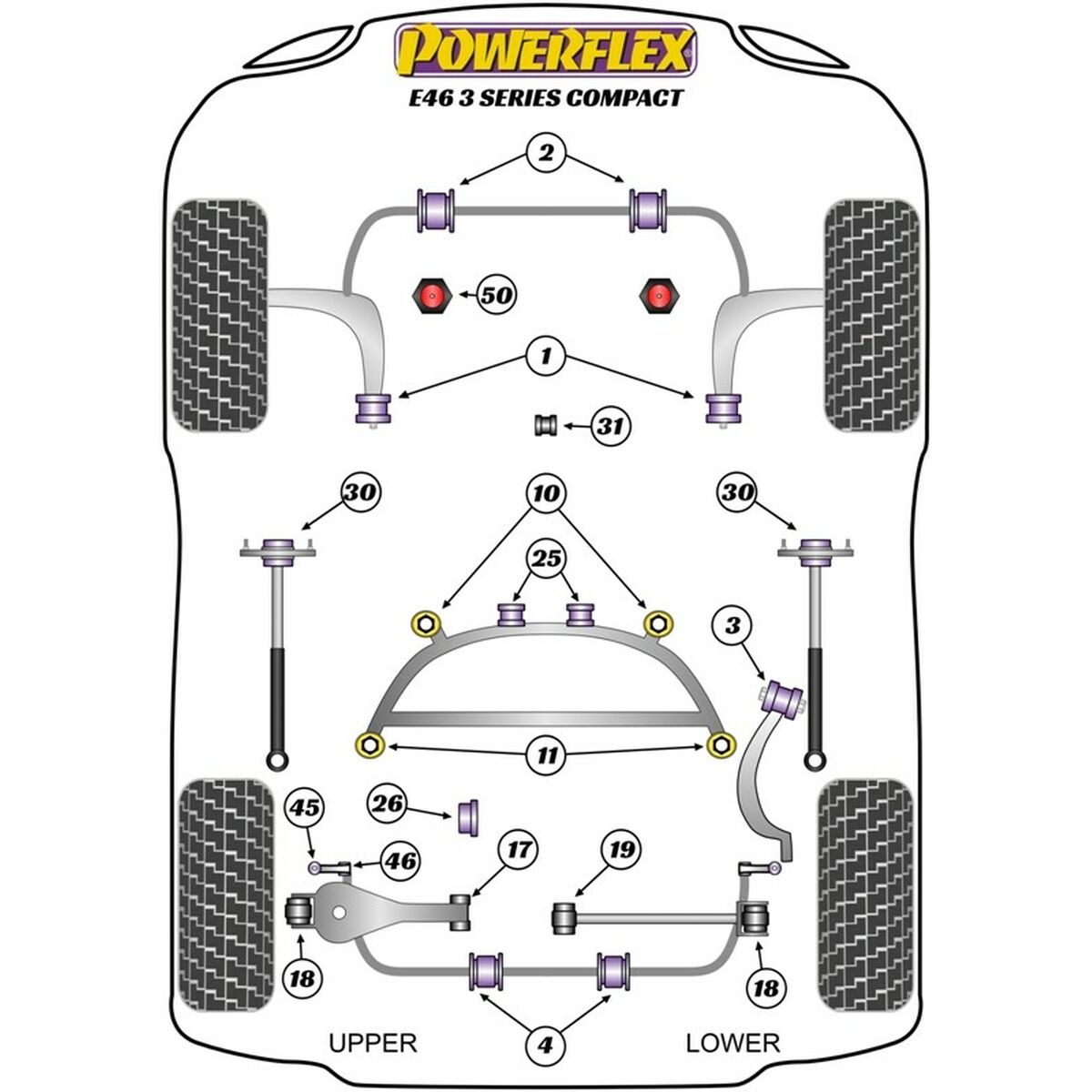 Silentblock Powerflex PFR5-4626 задняя (1 штук)-2