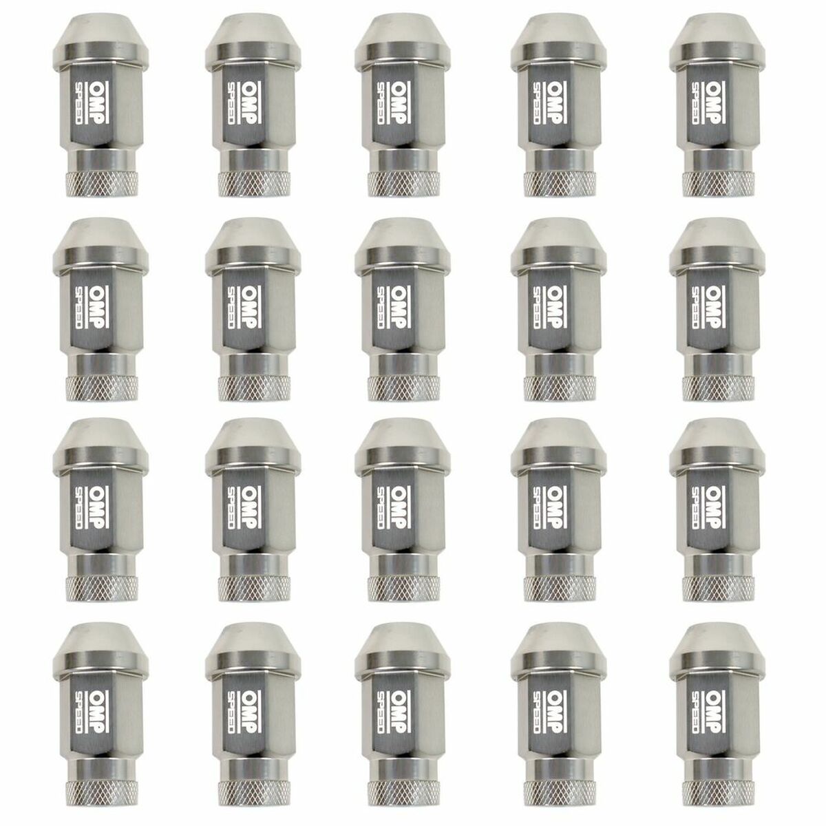 Set Nuts OMP Anthracite 40 mm 20 uds M12 x 1.50-2