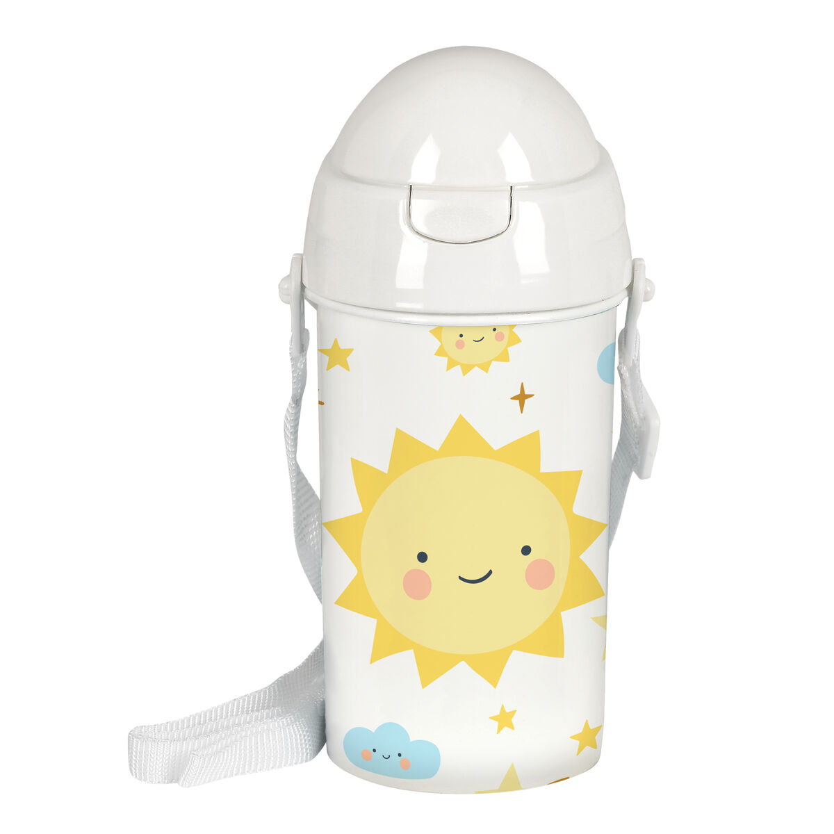 Бутылка с водой Safta Solete Белый Жёлтый PVC (500 ml)-2