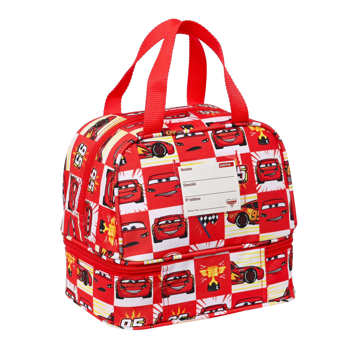 Контейнер для обеда Cars Let's race Красный Белый 20 x 20 x 15 cm-3