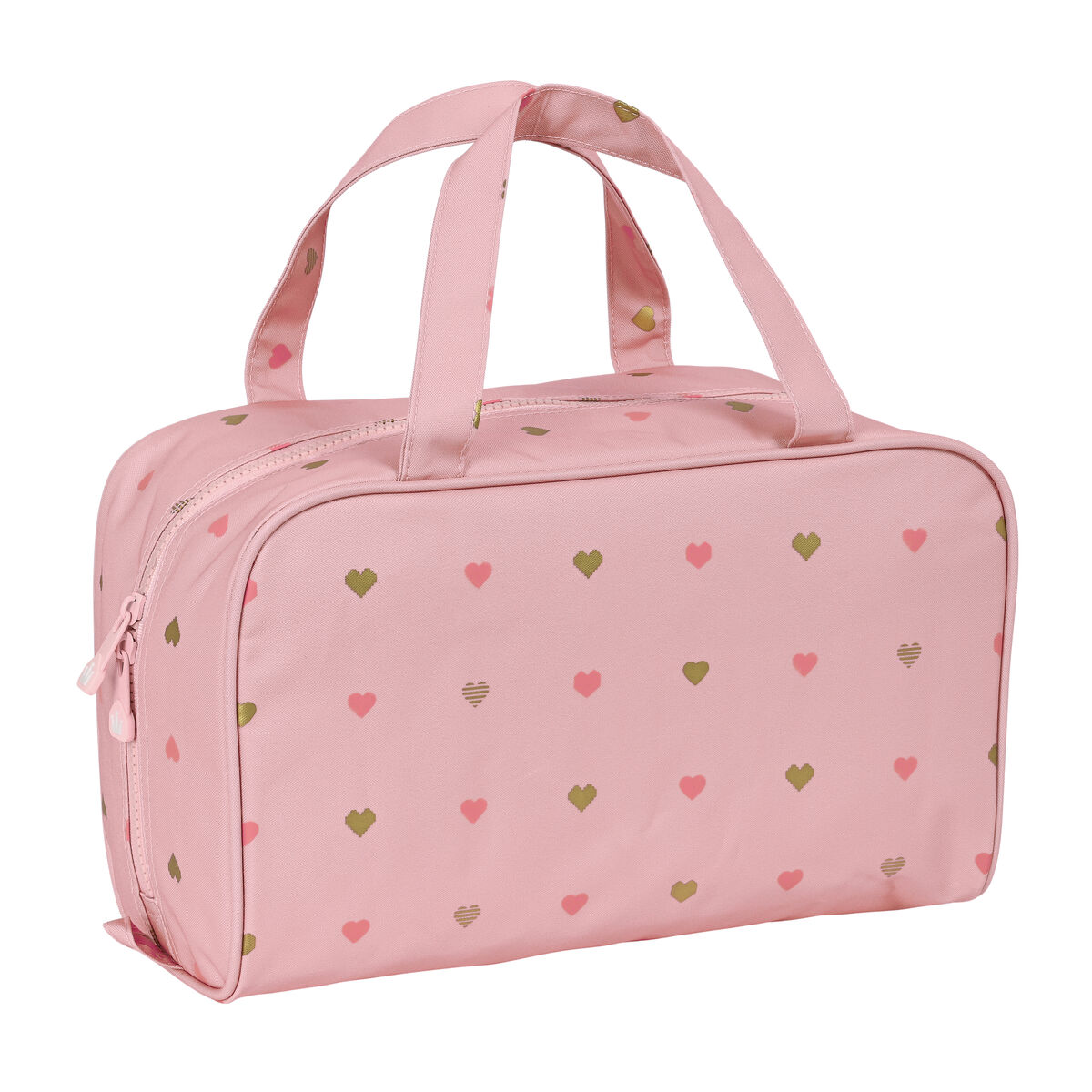 Школьный несессер Glow Lab Hearts Розовый (31 x 14 x 19 cm)-4
