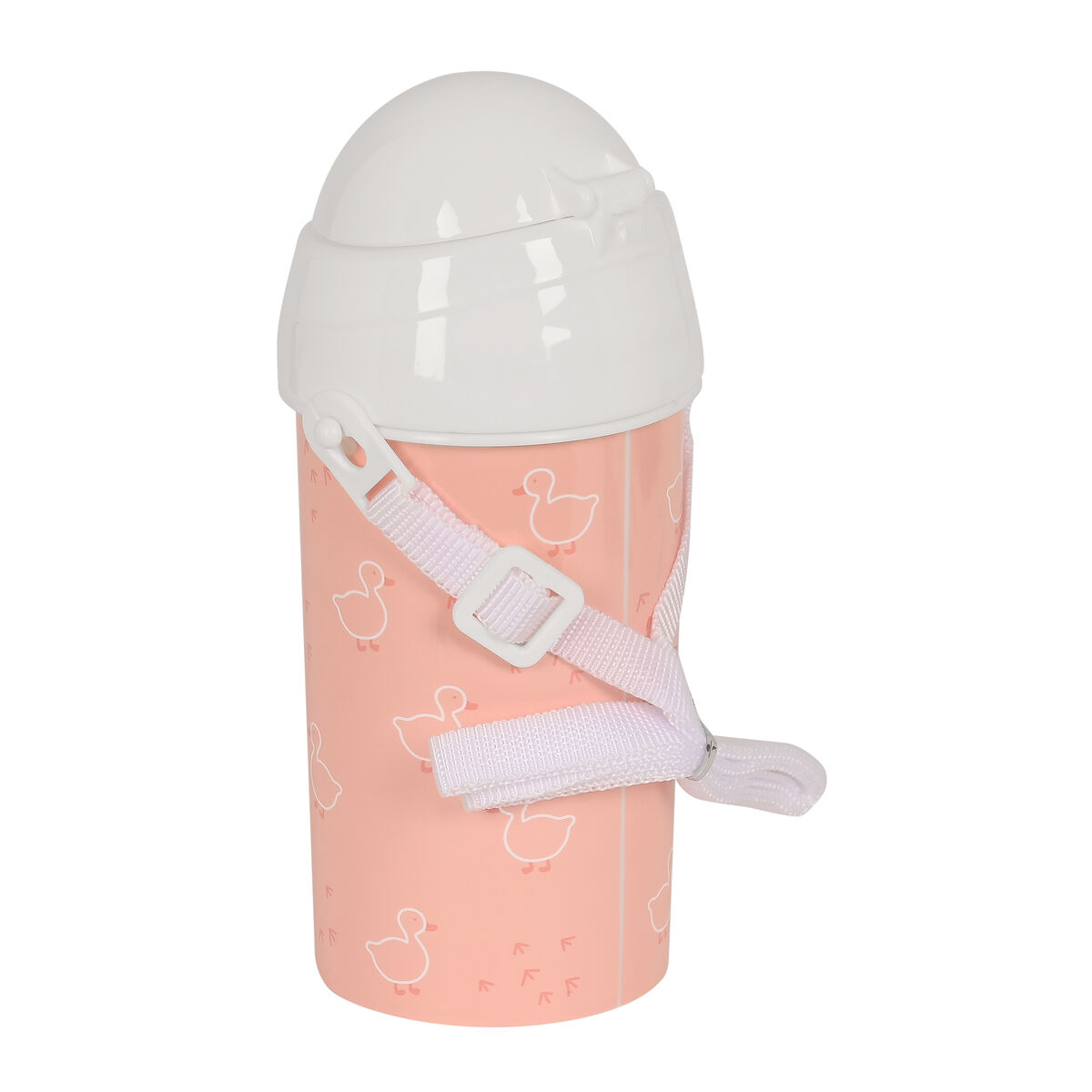 Фляга с крышкой и соломинкой Safta Patito Розовый PVC 500 ml-3