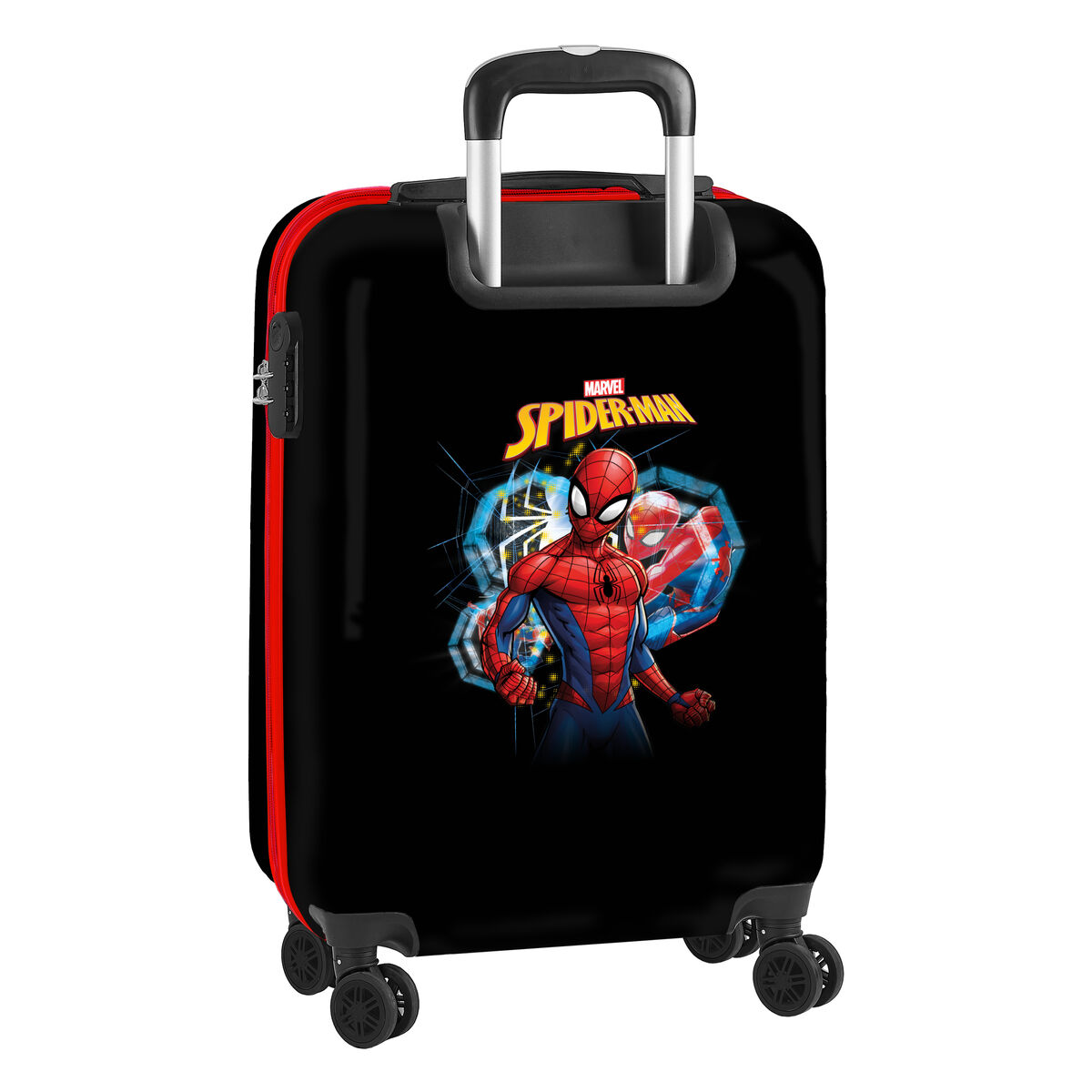 Чемодан для ручной клади Spider-Man Hero Чёрный 20'' 34,5 x 55 x 20 cm-4