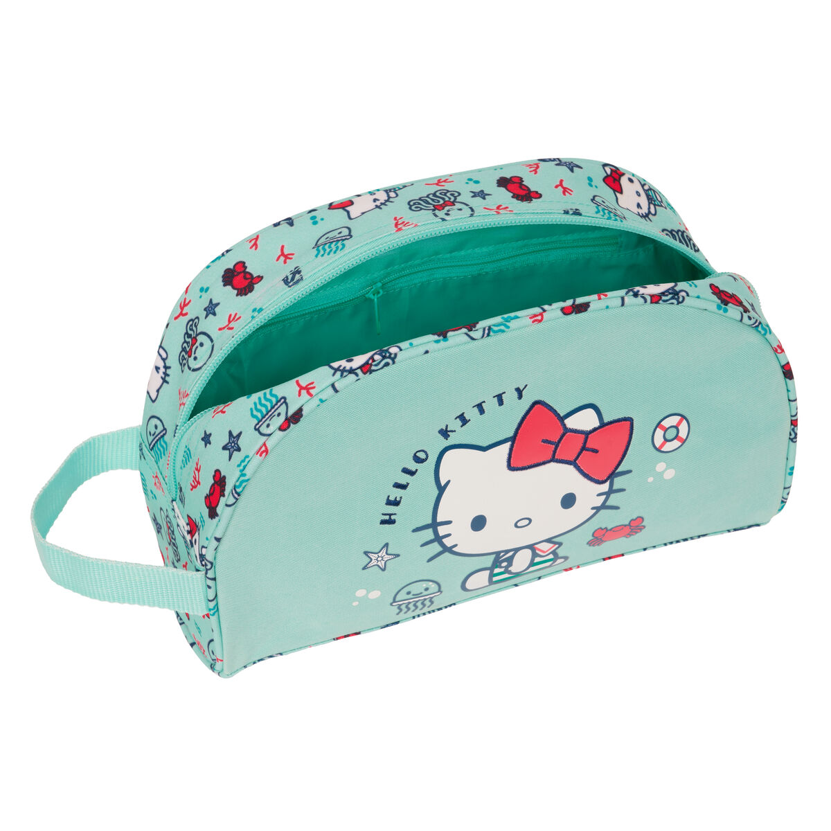 Школьный несессер Hello Kitty Sea lovers бирюзовый 26 x 16 x 9 cm-2
