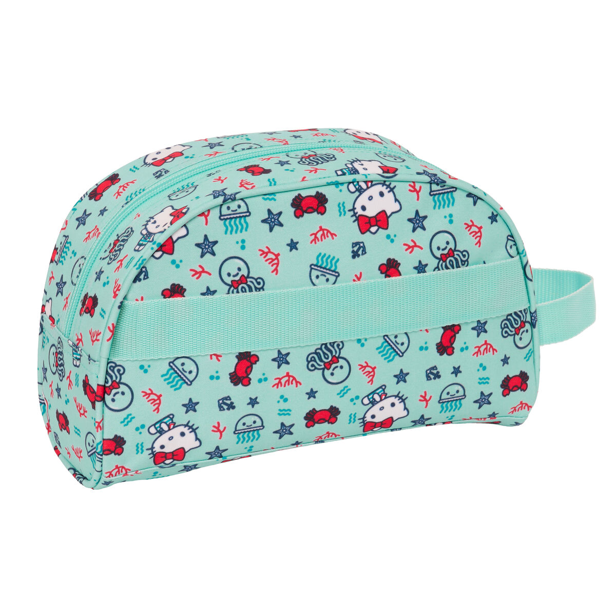 Школьный несессер Hello Kitty Sea lovers бирюзовый 26 x 16 x 9 cm-4