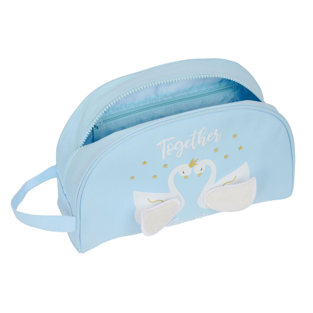 Школьный несессер Glow Lab Cisnes Светло Синий 28 x 18 x 10 cm-4