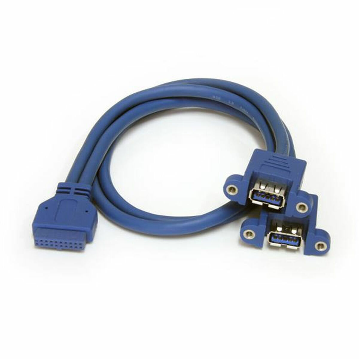 USB cable Startech USB3SPNLAFHD IDC USB A Blue-2