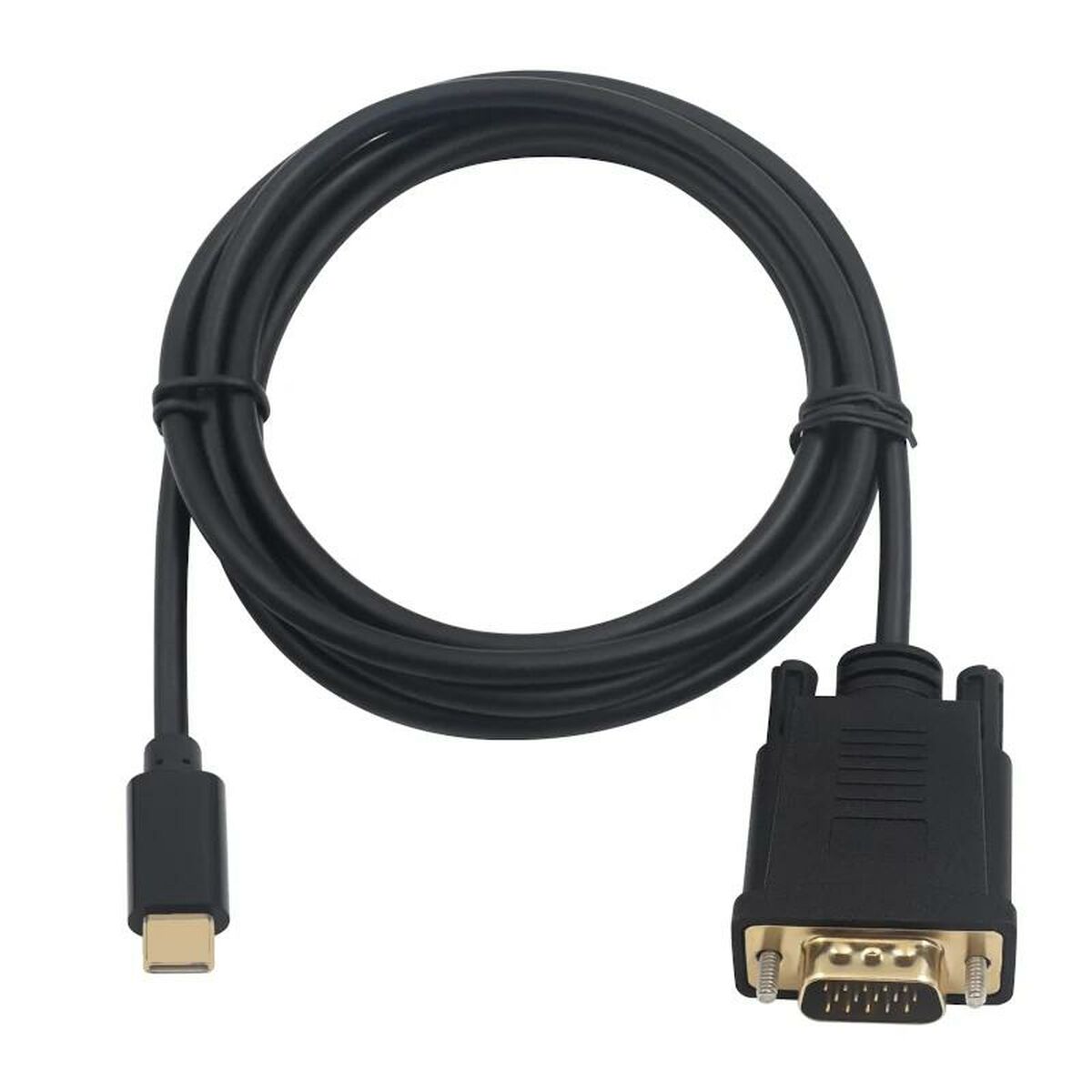 USB-C Adapter - VGA Ewent Black 1.8m-2