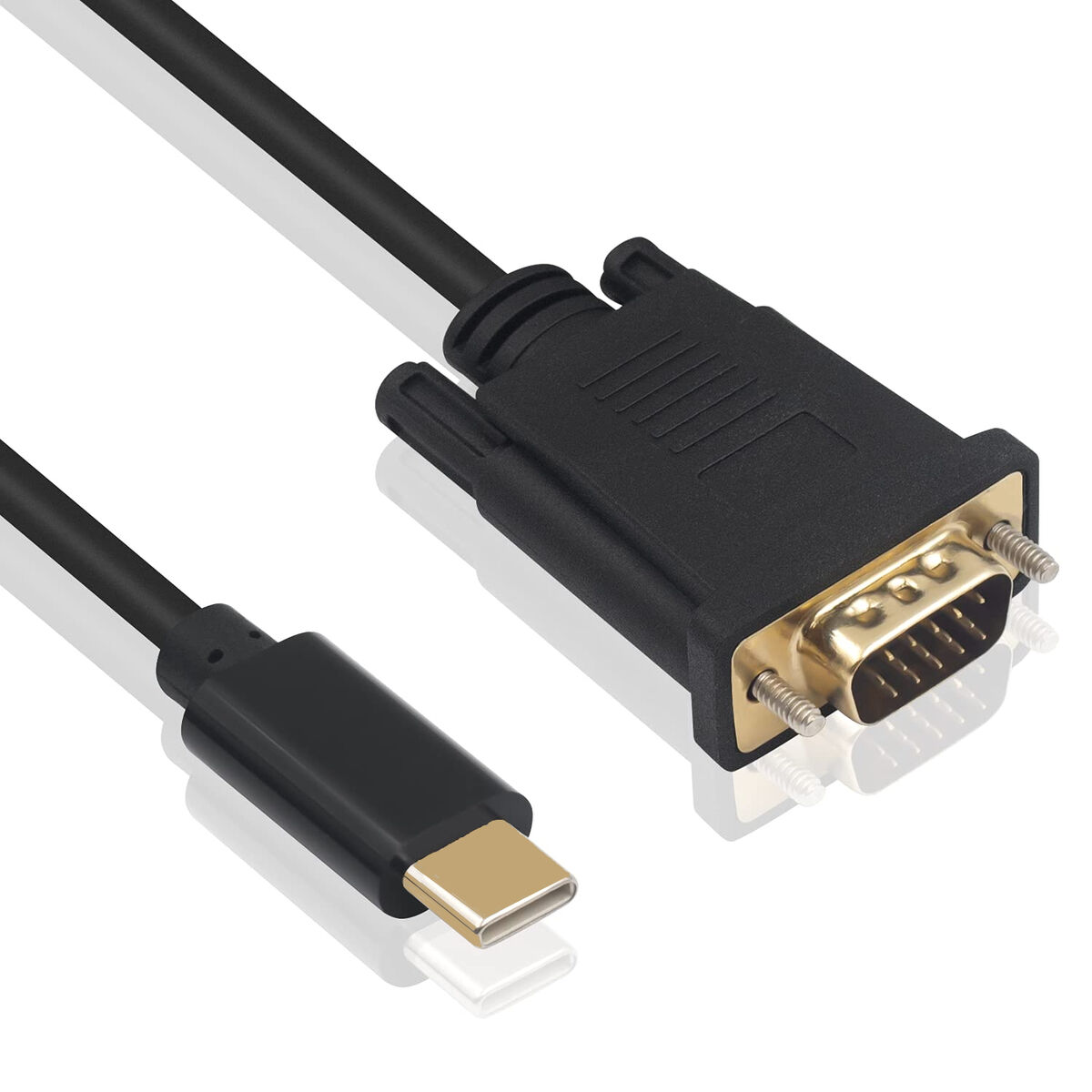 USB-C Adapter - VGA Ewent Black 1.8m-3