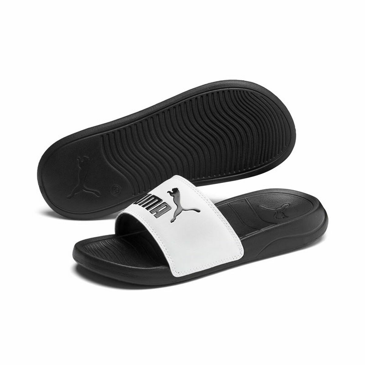 Flip flops for kids Puma Popcat 20 White Black-2
