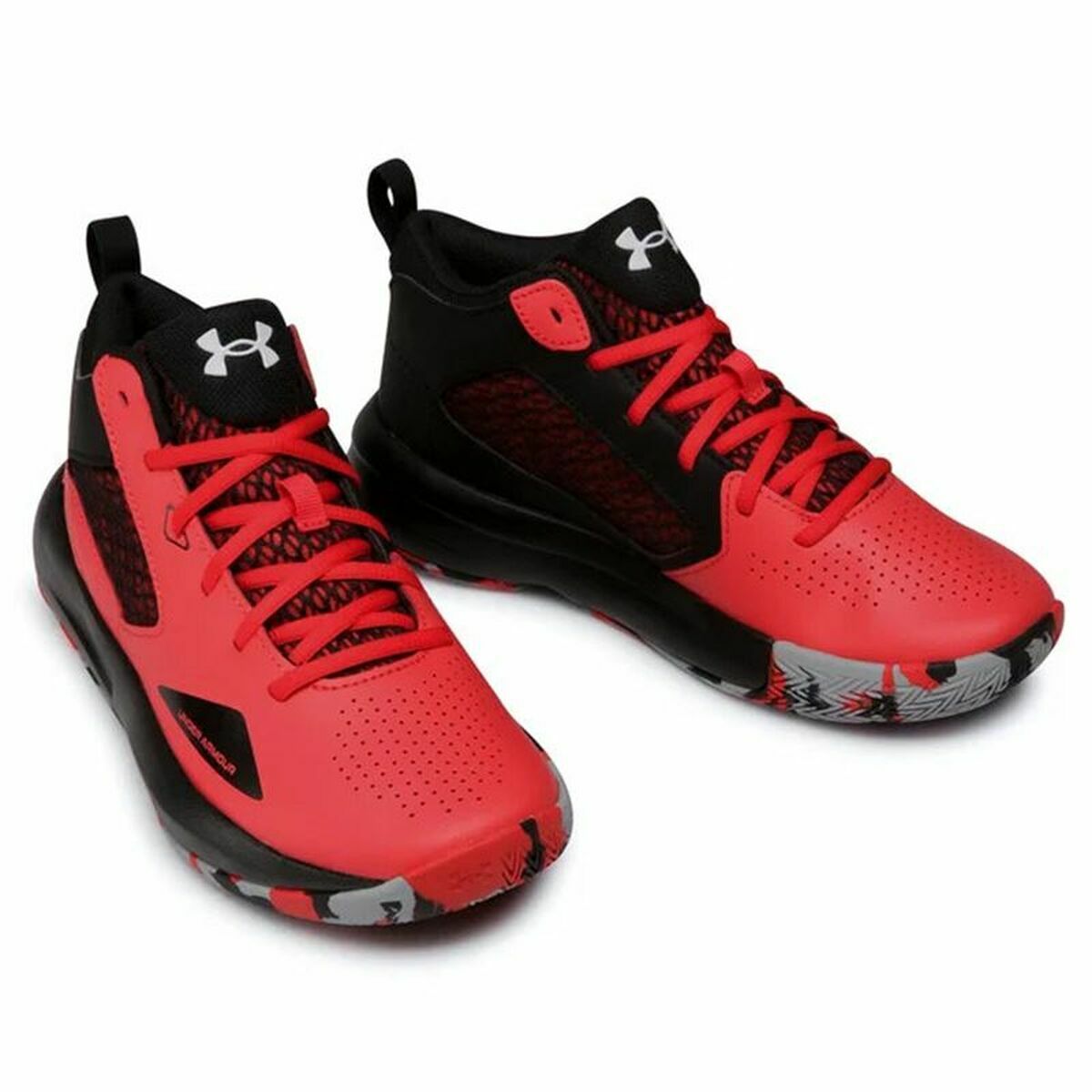Баскетбольные кроссовки для взрослых Under Armour Lockdown 5 Чёрный Красный-3