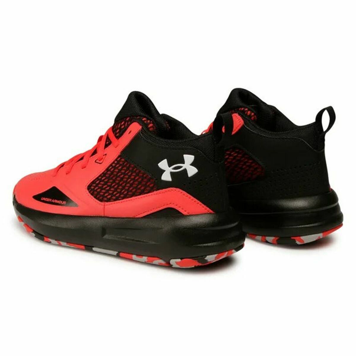 Баскетбольные кроссовки для взрослых Under Armour Lockdown 5 Чёрный Красный-4