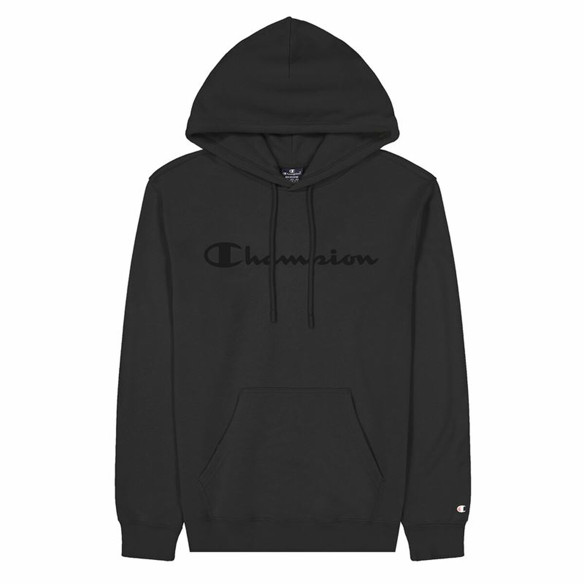 Hoodie Erkekler Şampiyonu Siyah-2