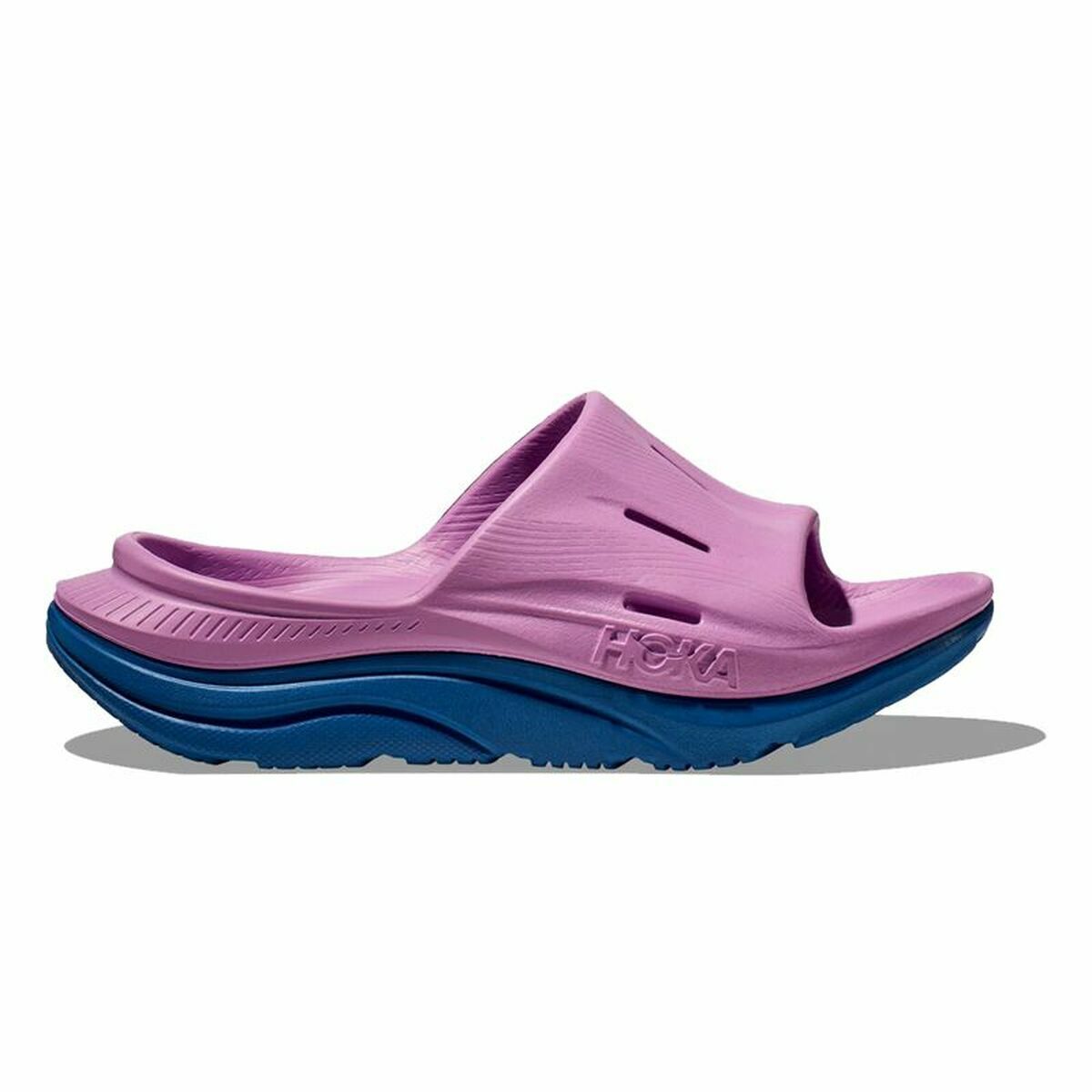 Flip flops for men HOKA Ora Recovery 3 Plum-2
