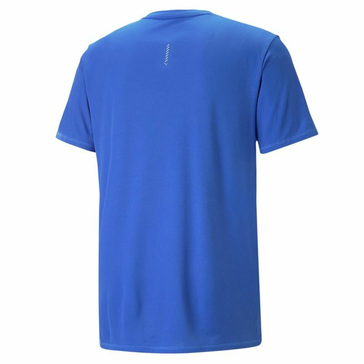 Men's Short Sleeve T-Shirt Puma Run Favorite Logo Blue-4