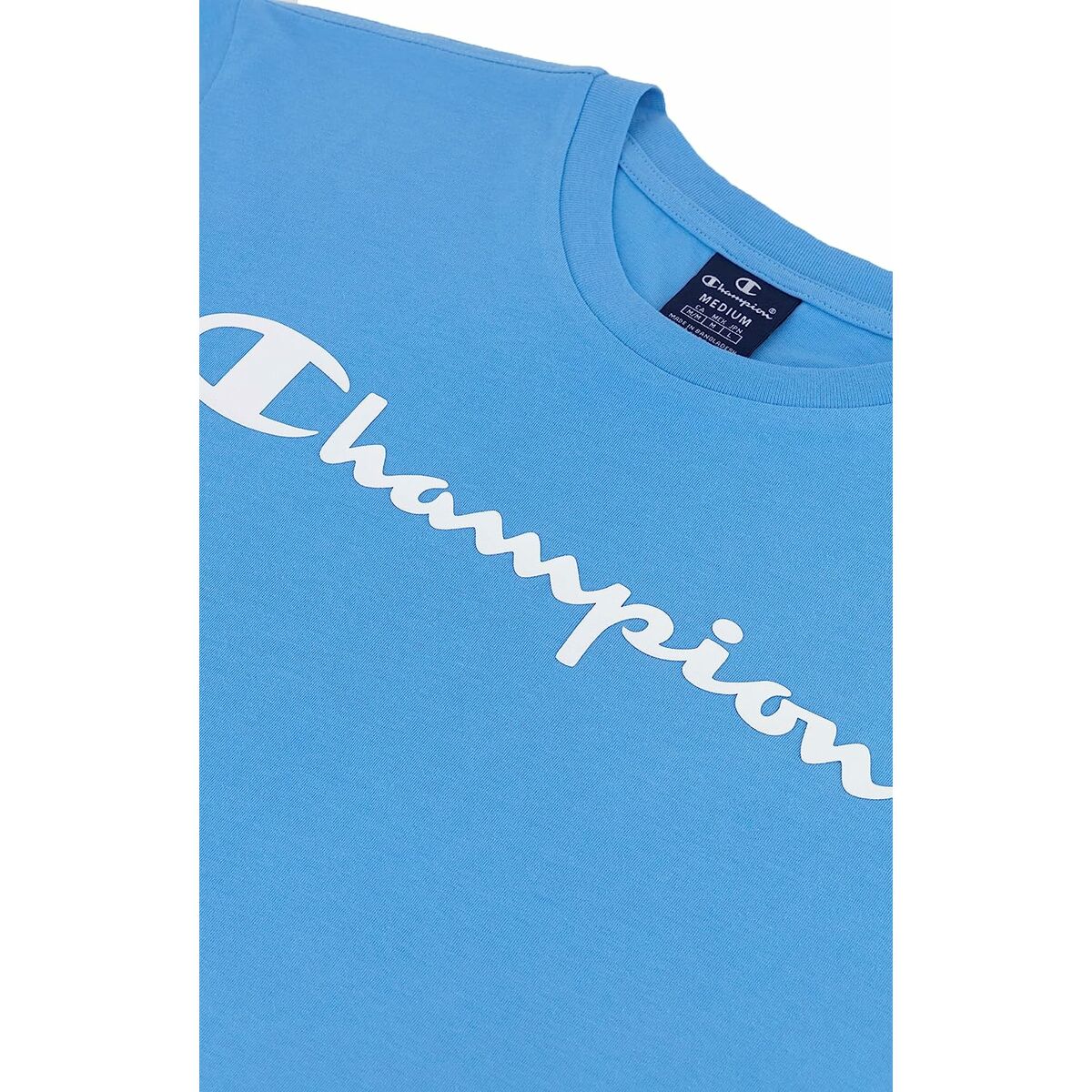 Men's Champion Crewneck Short Sleeve T-Shirt Blue-6