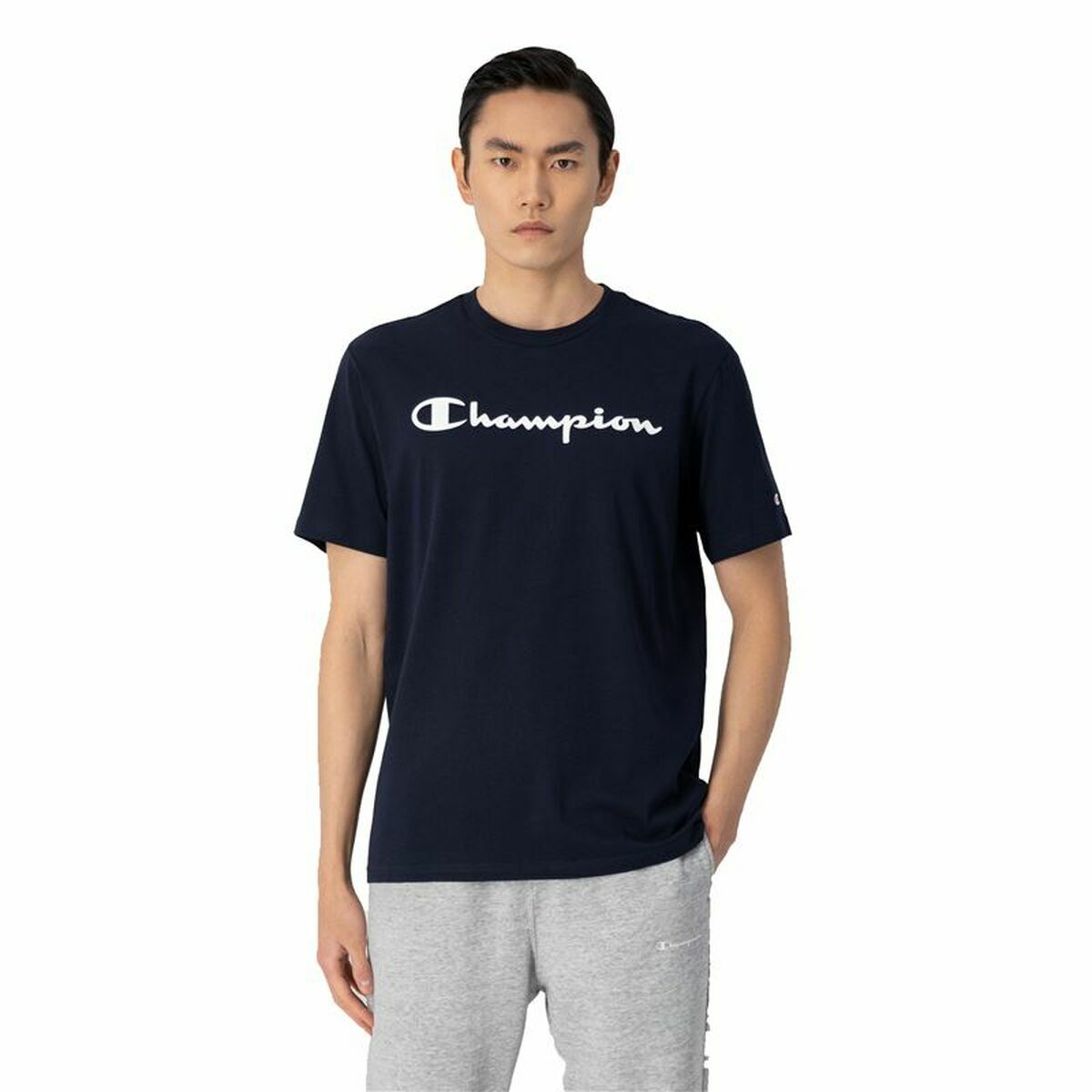 短袖球衣男子Champion Crewneck Blue-2