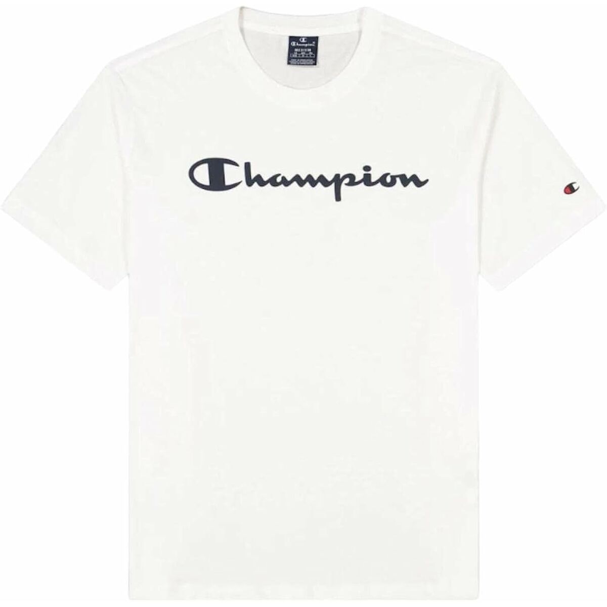Футболка с коротким рукавом мужская Champion Crewneck Белый-6