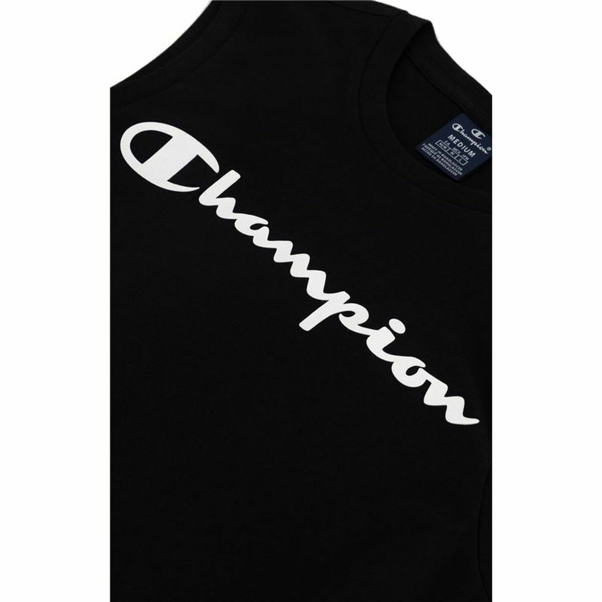 Мужская футболка без рукавов Champion Crewneck Чёрный-4