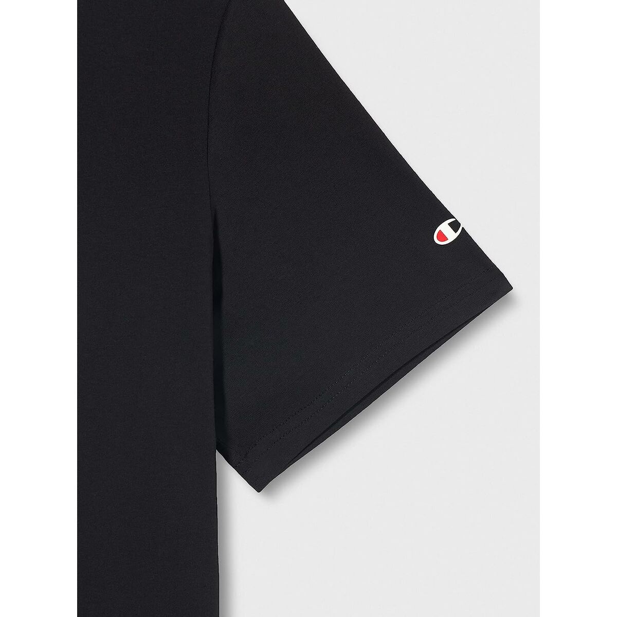 Футболка с коротким рукавом мужская Champion Crewneck Чёрный-6