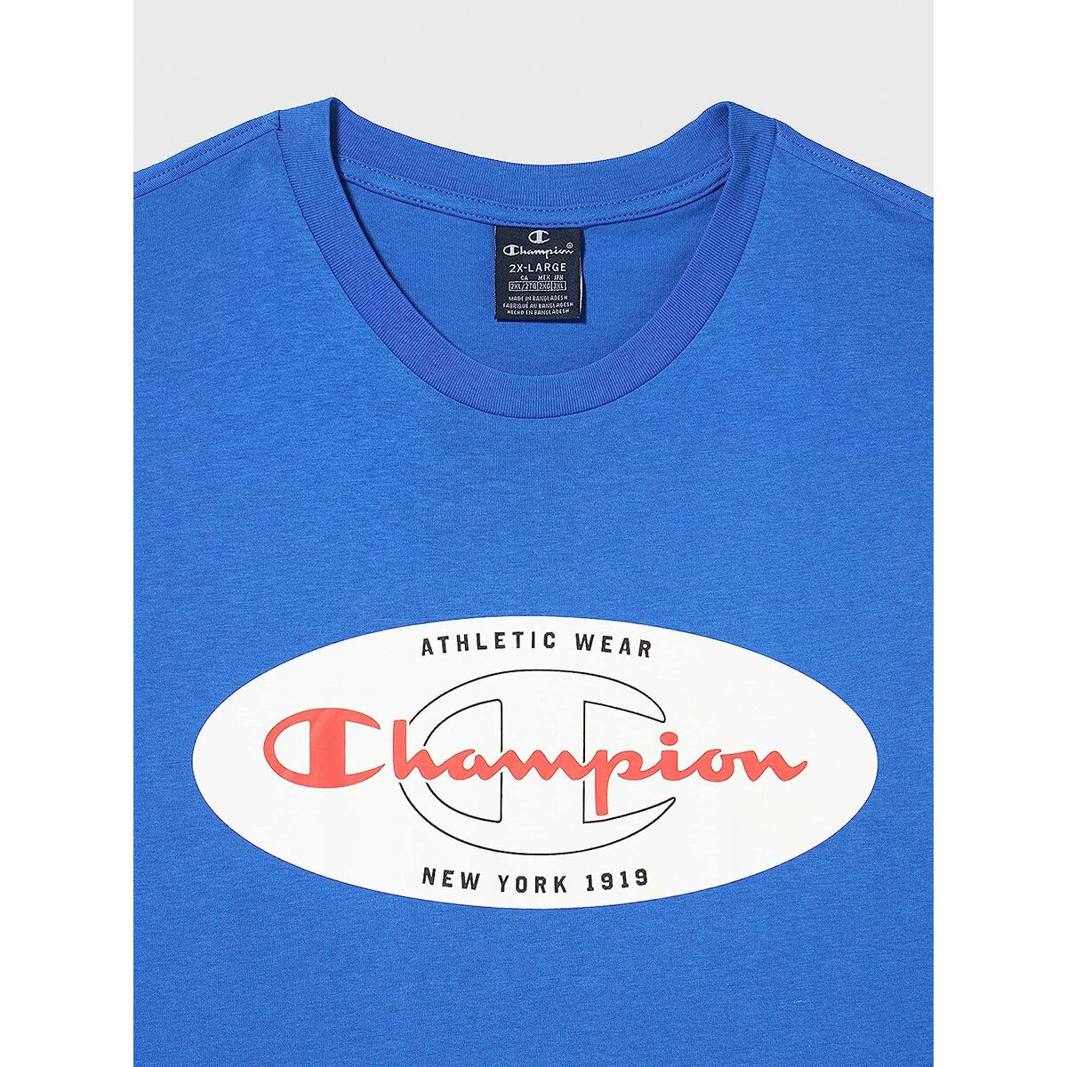 短袖球衣男子Champion Crewneck Blue-4