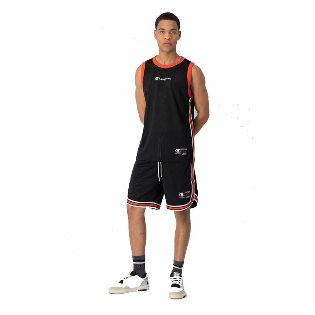 Мужская футболка без рукавов Champion Tank Top Чёрный-2