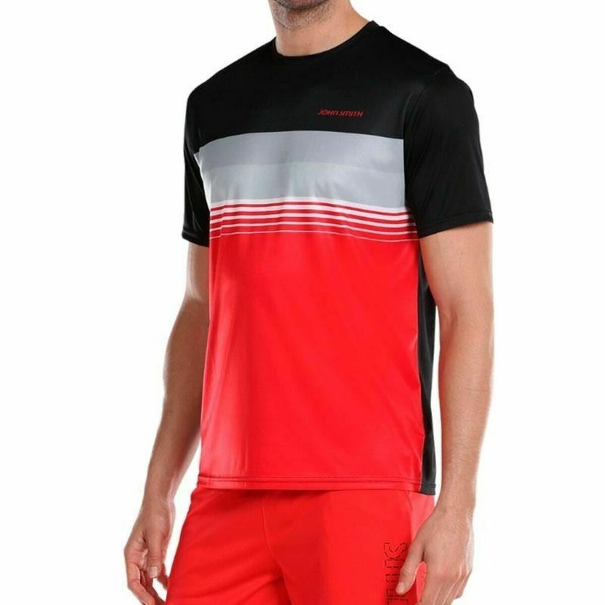 Qisqa yengli erkaklar futbolkasi John Smith Bisen Qora-2
