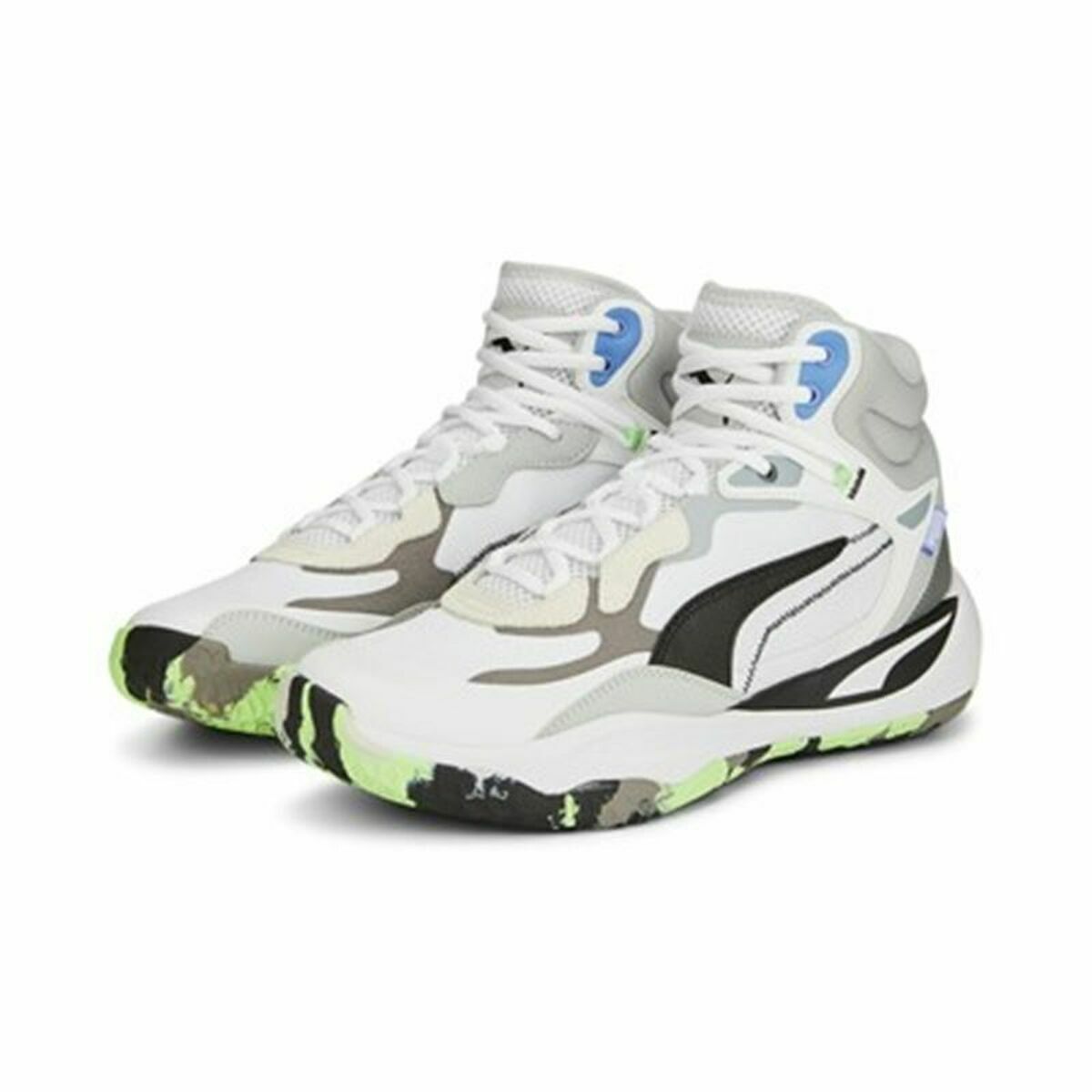 成人篮球运动鞋Puma Playmaker Pro Mid White-4