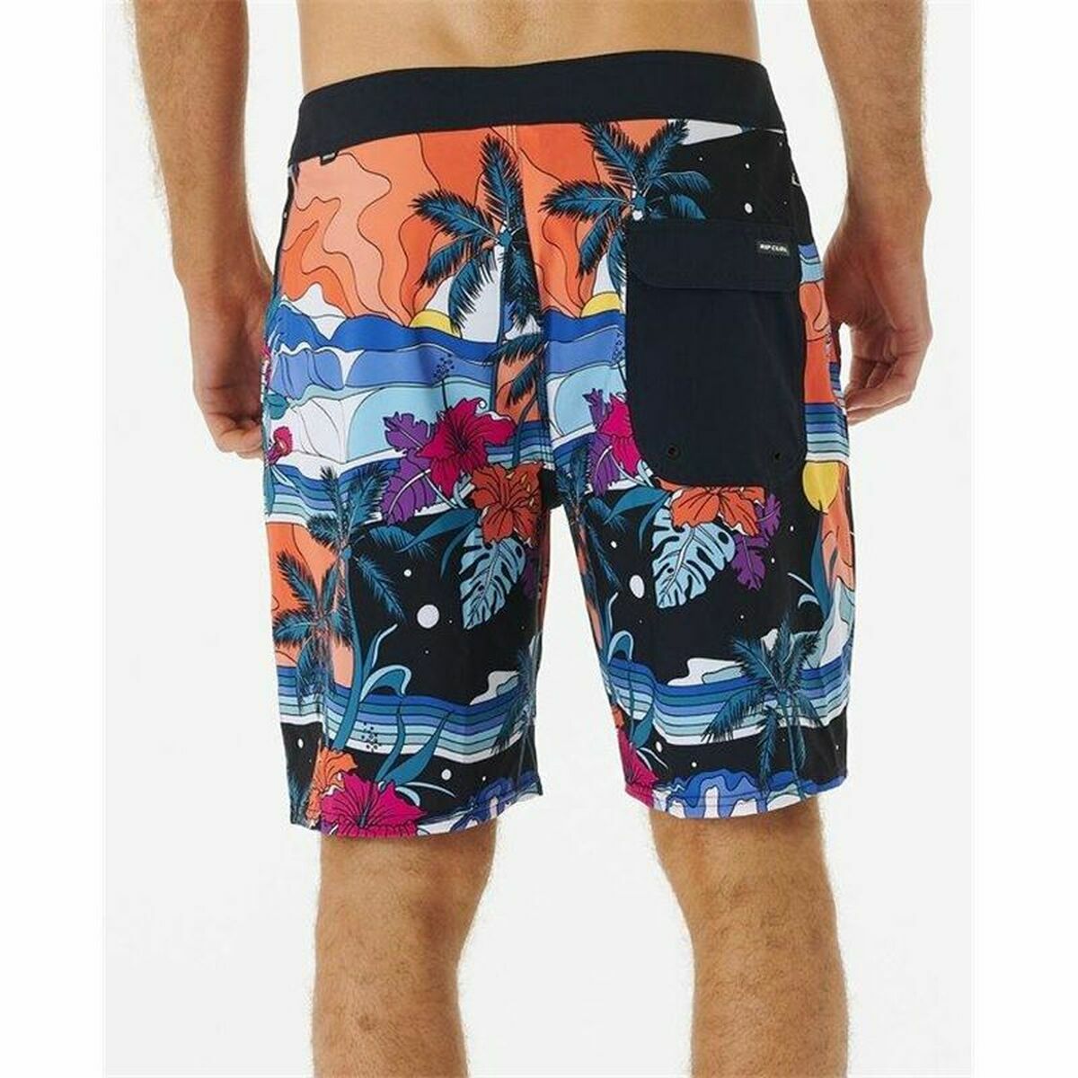 Costume da bagno maschile Rip Curl Mirage Postcards Nero-3