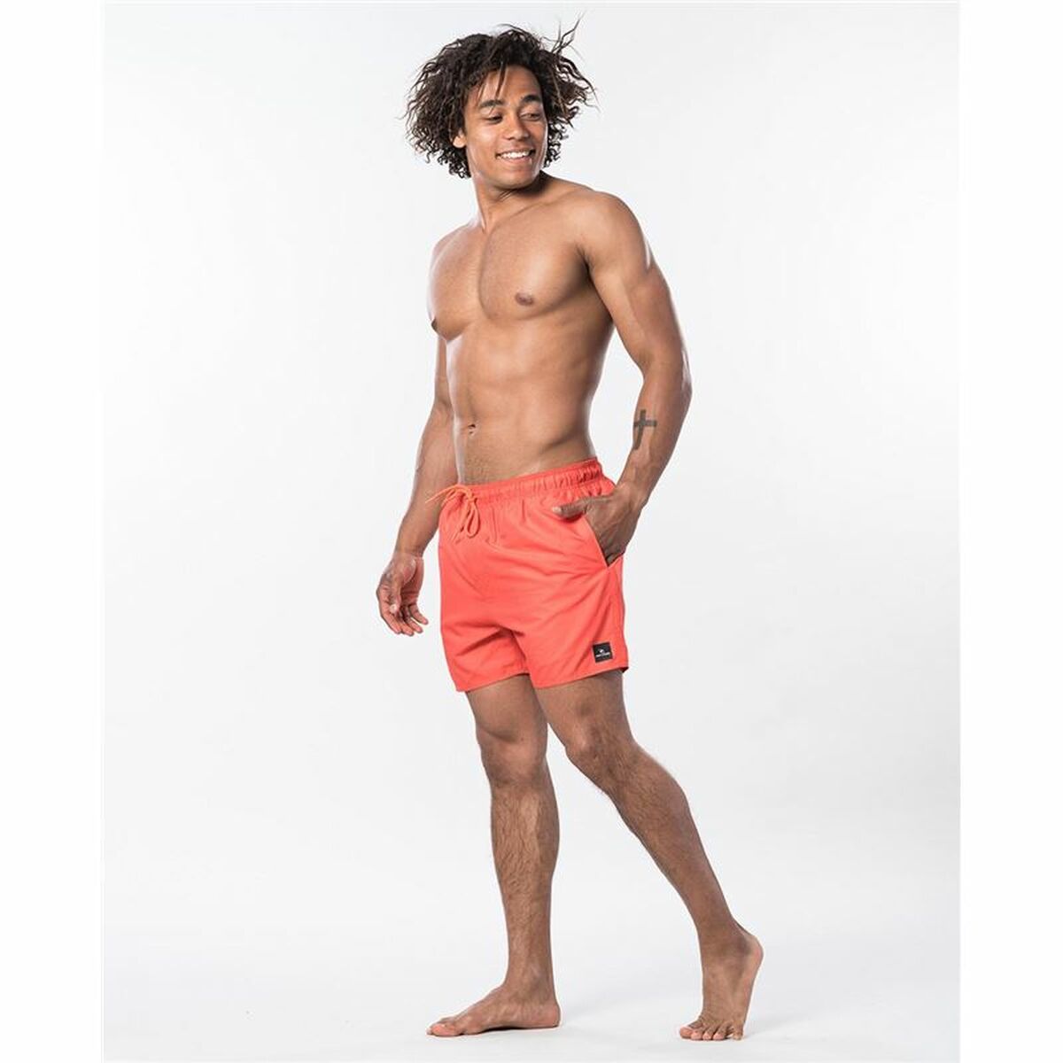 Costume da bagno maschile Rip Curl Offset Volley Rosso-4