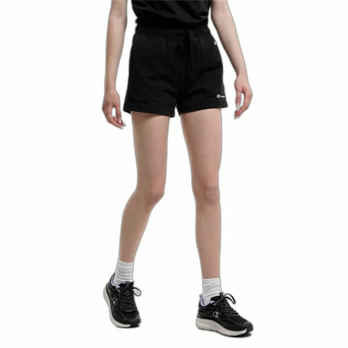 Champion Shorts Sport Women Shorts Black-3