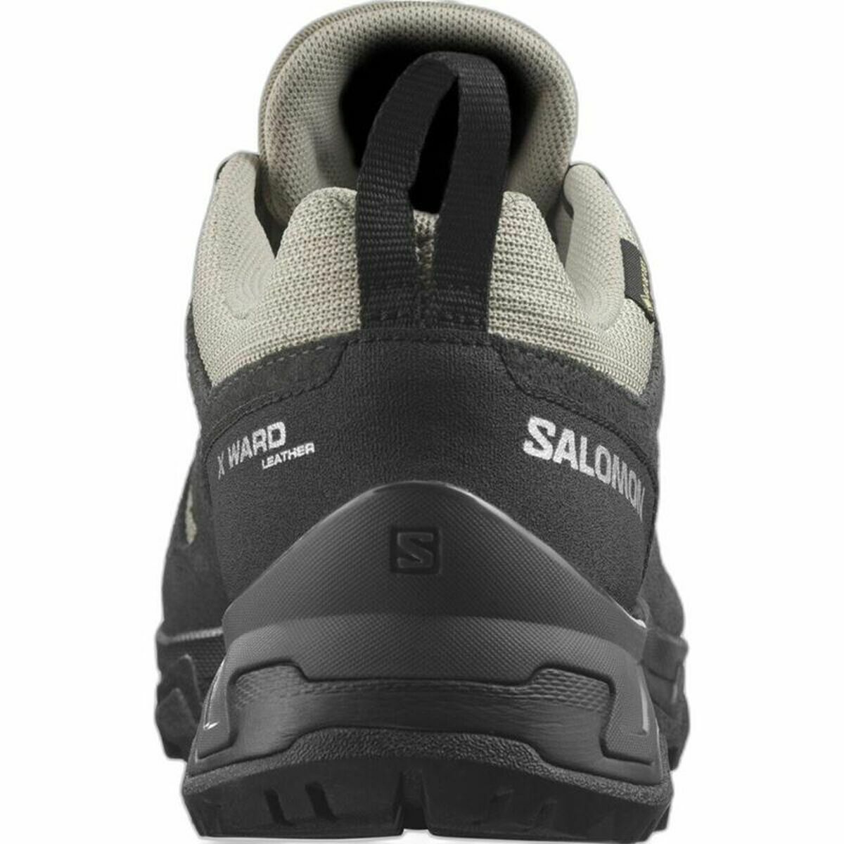 Ересектерге арналған кроссовкалар Salomon X Ward Сарғыш қара-сұр GORE-TEX Тау былғары-5