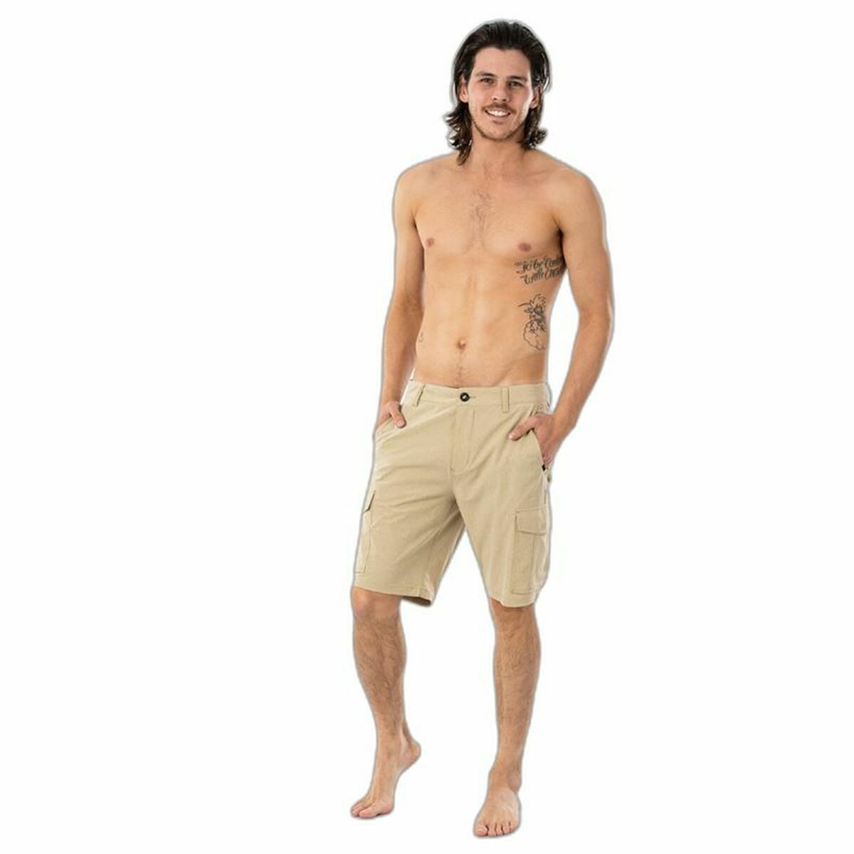 Rip Curl Boardwalk Trail Sports Shorts Beige-3