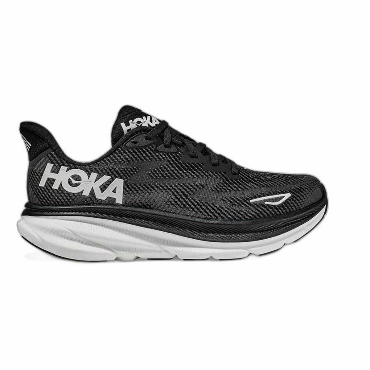 Беговые кроссовки для взрослых HOKA Clifton 9 Чёрный Мужской-2