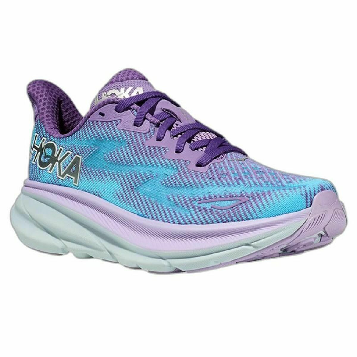 Беговые кроссовки для взрослых HOKA Clifton 9 Аквамарин Женщина-7