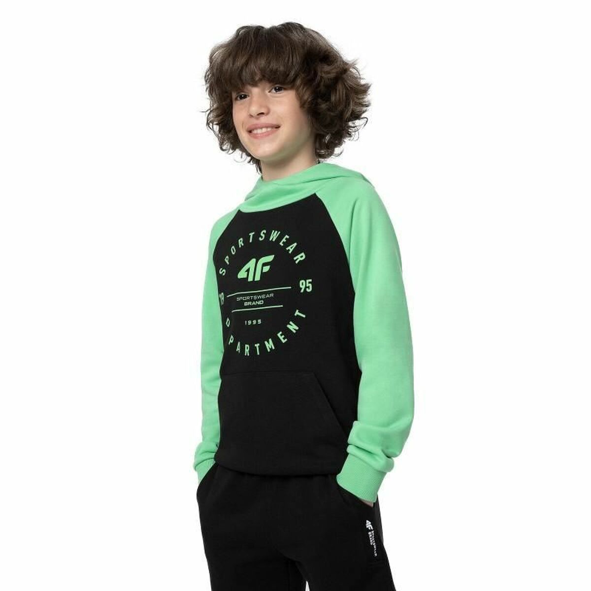 Felpa per bambini 4F M221 Nero