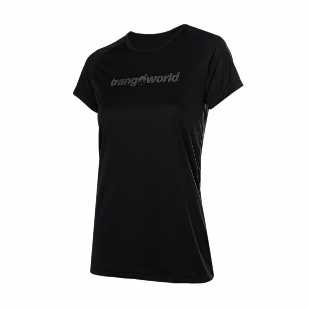 Women's Trangoworld Chovas Mount Black Short Sleeve T-Shirt-5