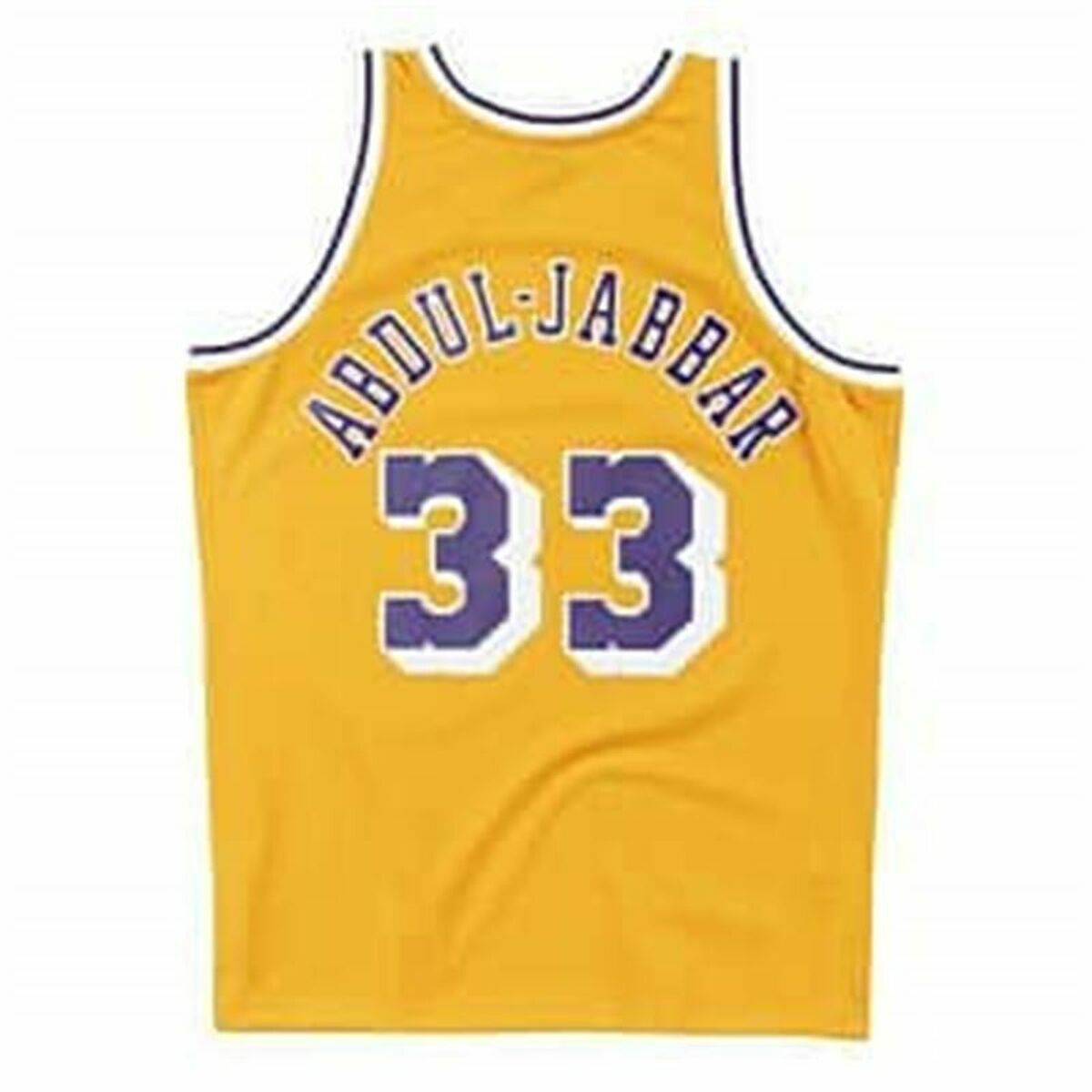 Mitchell & Ness Los Angeles Lakers Basketball Jersey 1984-85 Nº33 Kareem Abdul-Jabbar Yellow-3