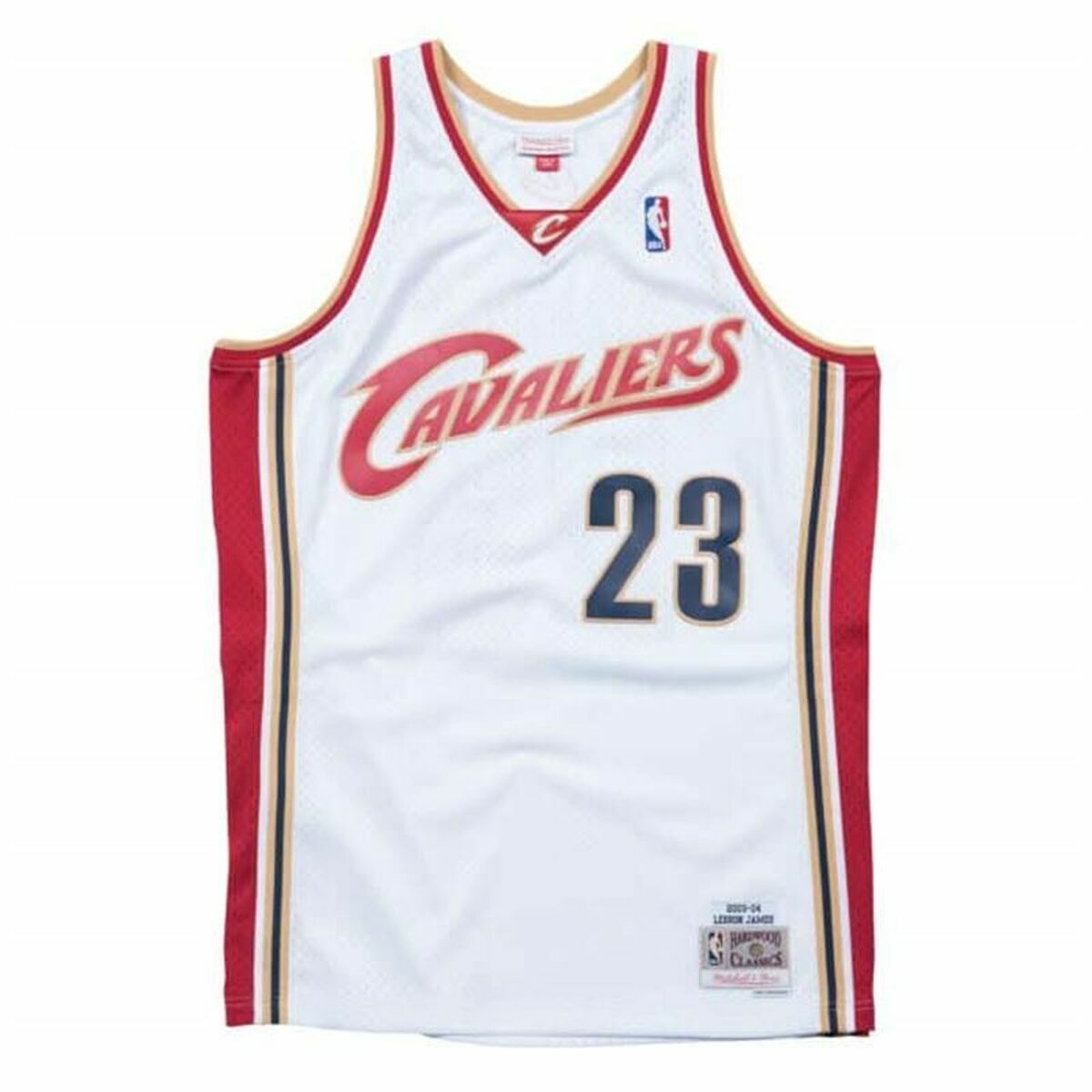 Баскетбольная футболка Mitchell & Ness Cleveland Cavaliers 2008-09 Nº23 Lebron James Белый-2