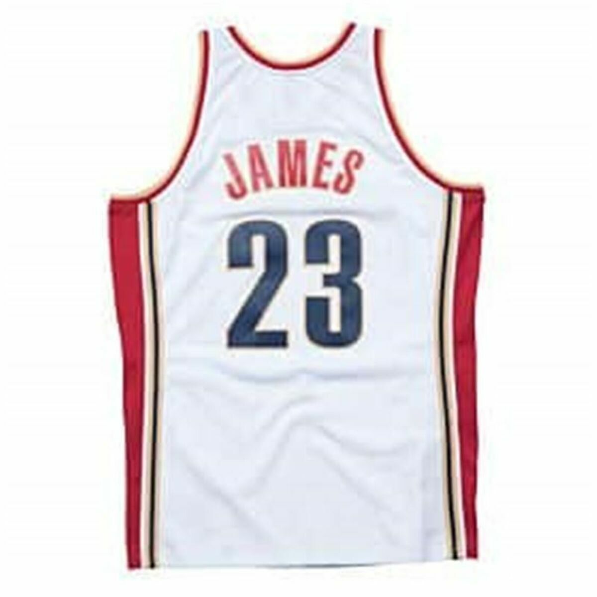Баскетбольная футболка Mitchell & Ness Cleveland Cavaliers 2008-09 Nº23 Lebron James Белый-3